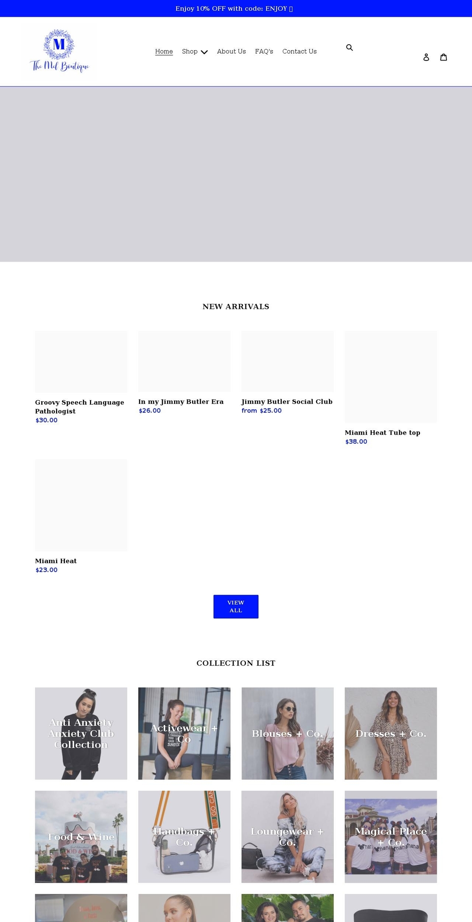 themelboutique.com shopify website screenshot