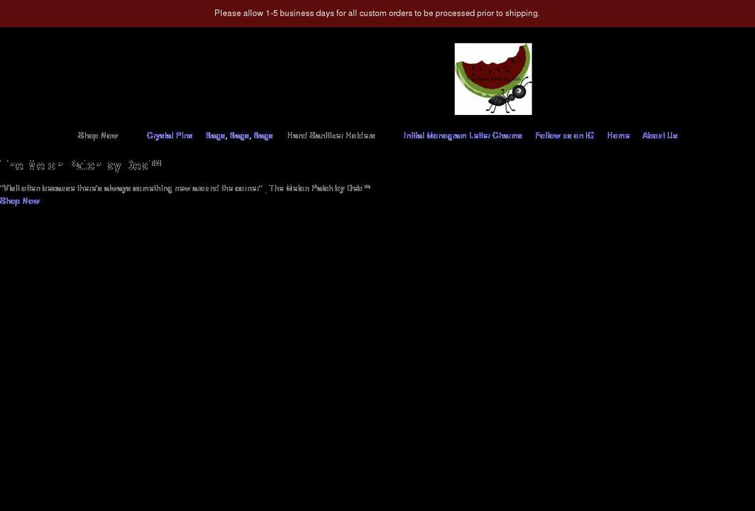 themelonpatchbydeb.com shopify website screenshot