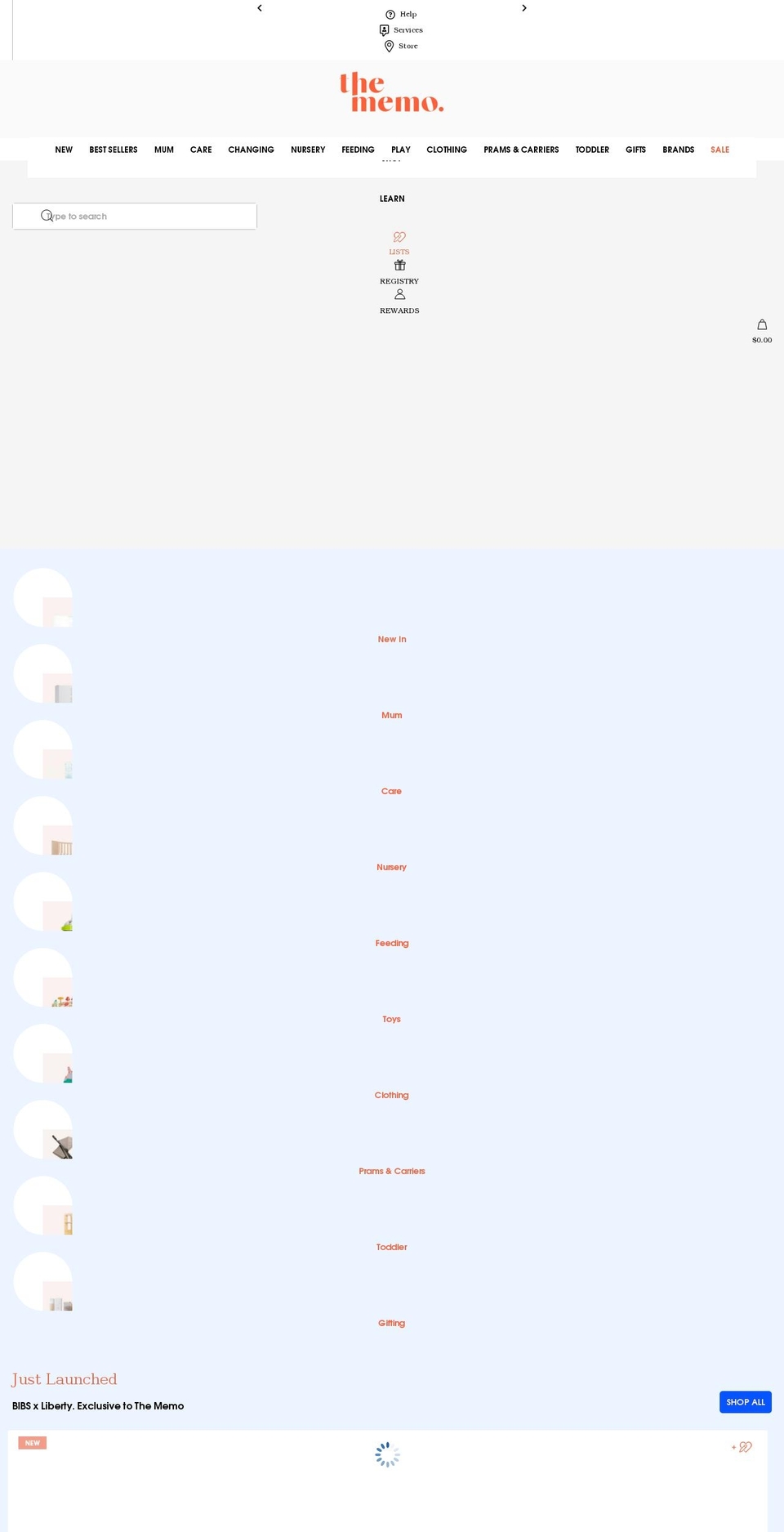 thememo.com.au shopify website screenshot