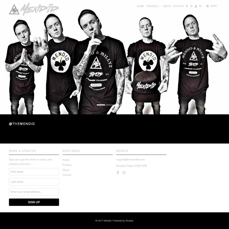themendid.com shopify website screenshot