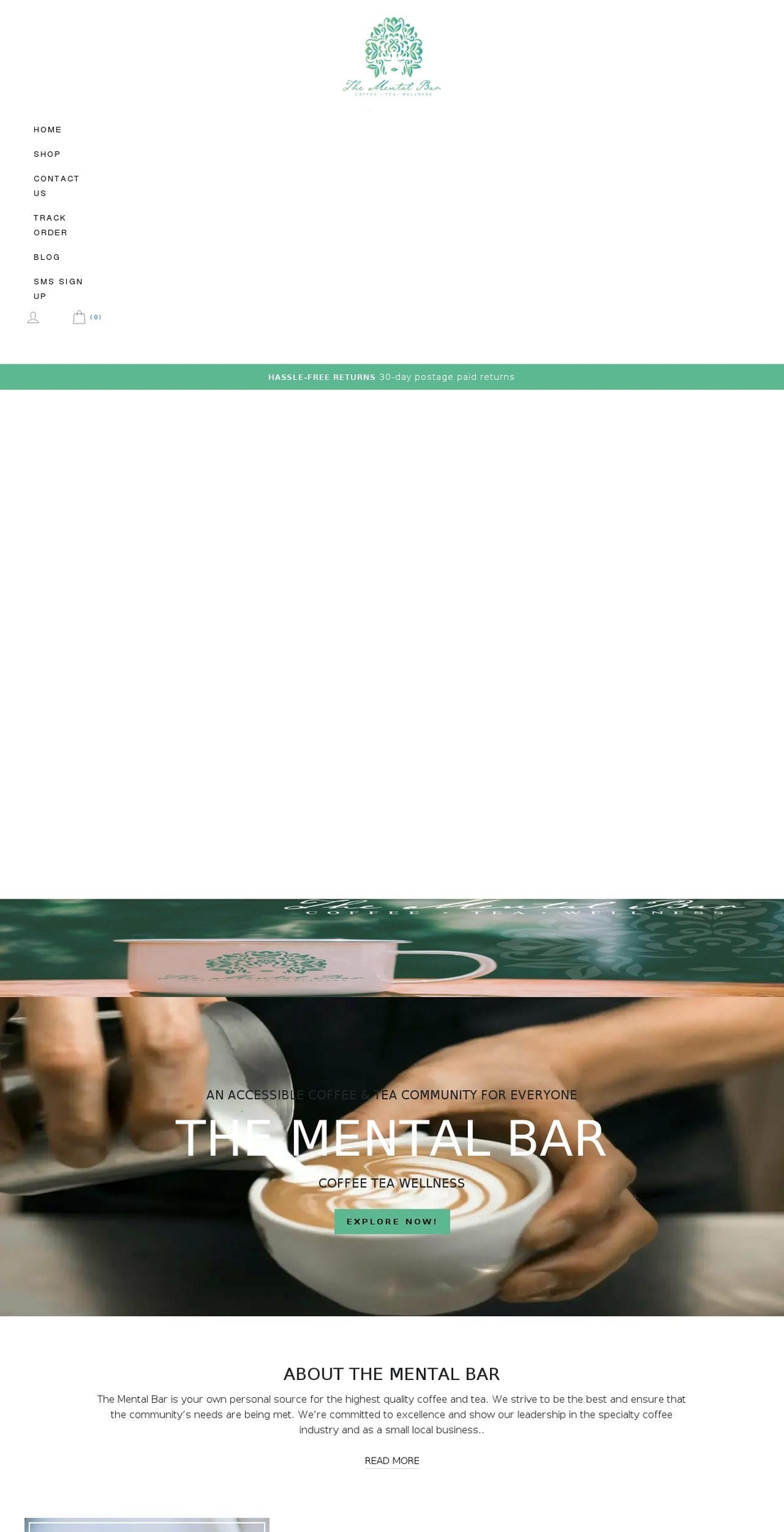 thementalbar.com shopify website screenshot