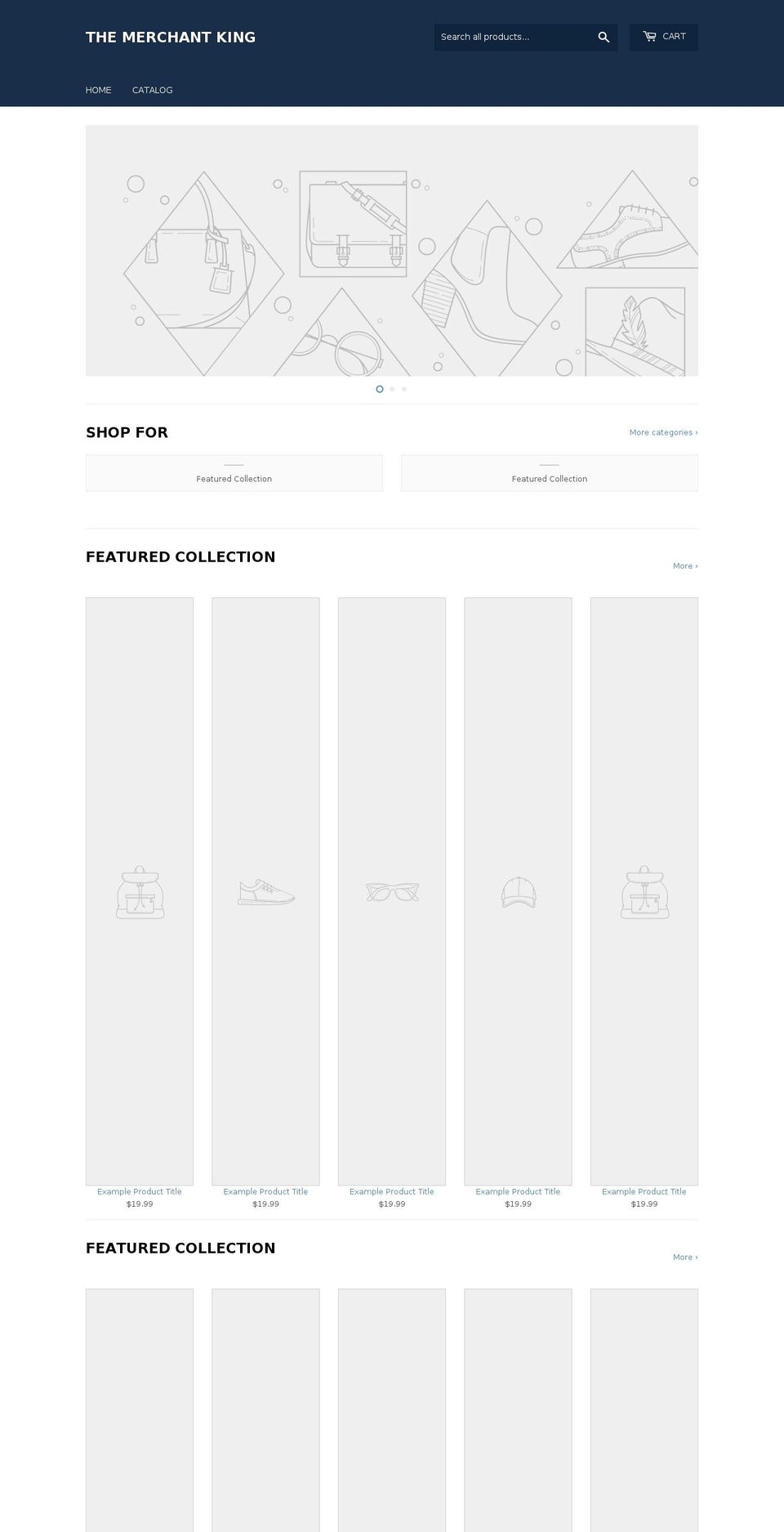 themerchantking.com shopify website screenshot
