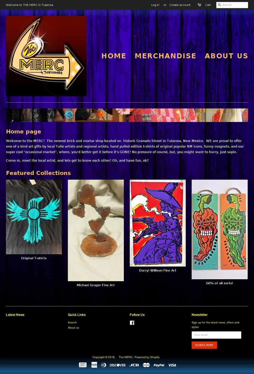 themercintulie.com shopify website screenshot
