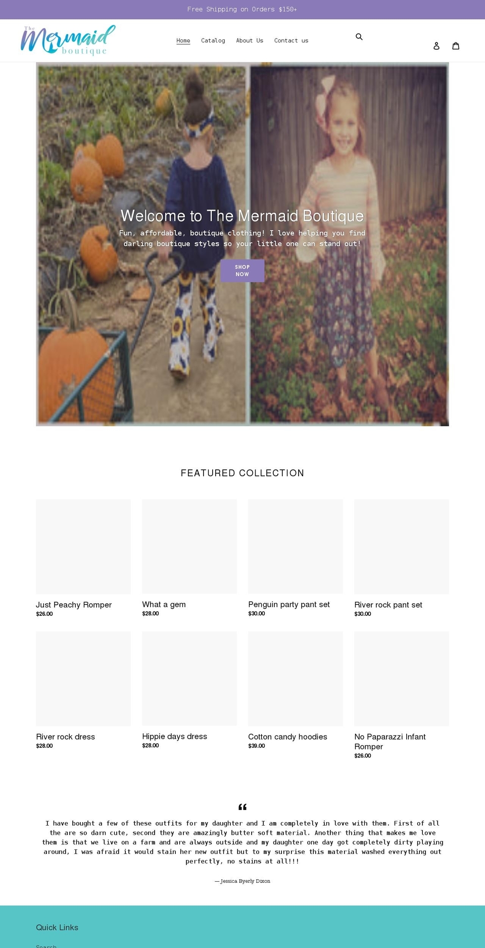 themermaidboutiquede.com shopify website screenshot