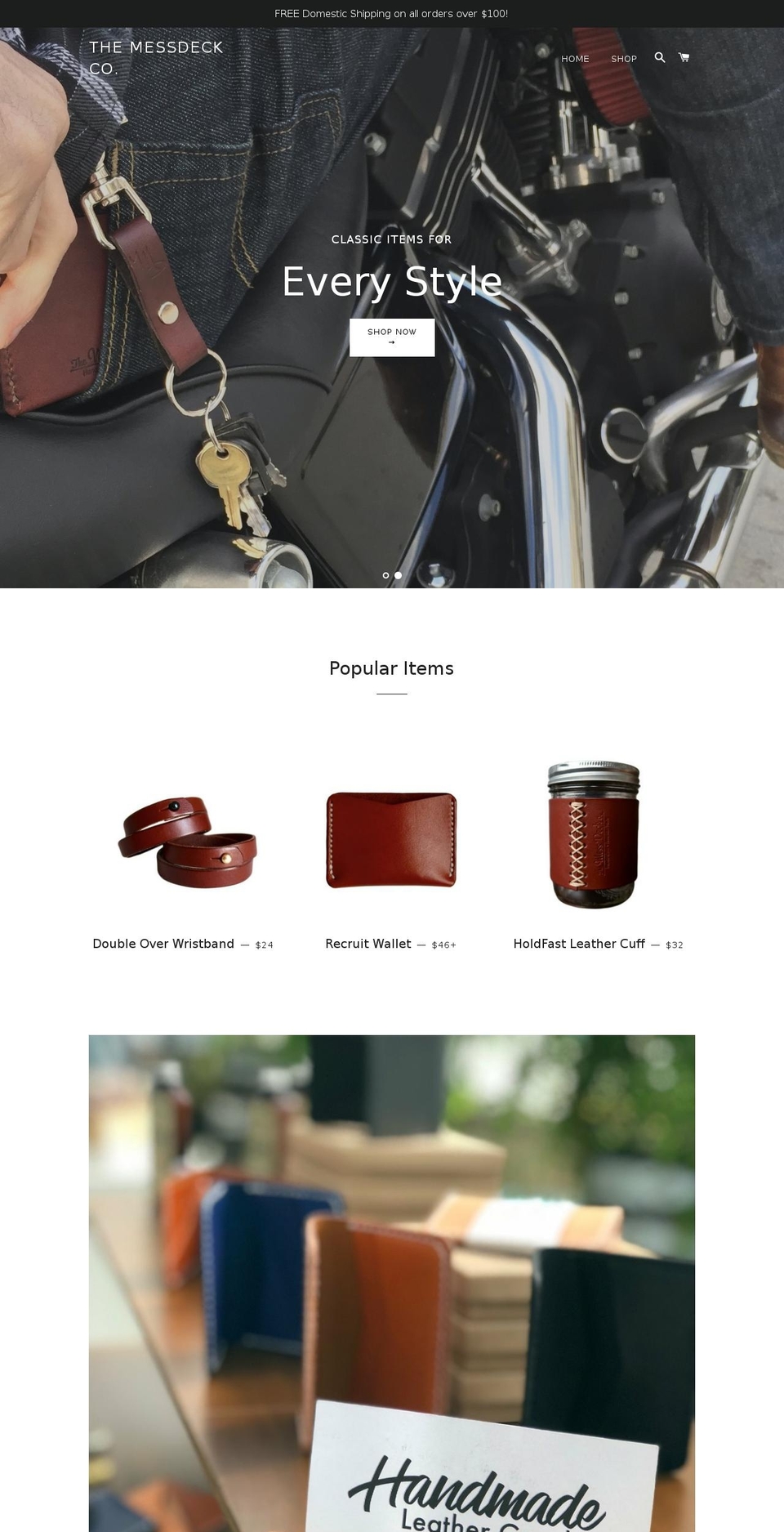 themessdeck.com — Shopify storefront screenshot