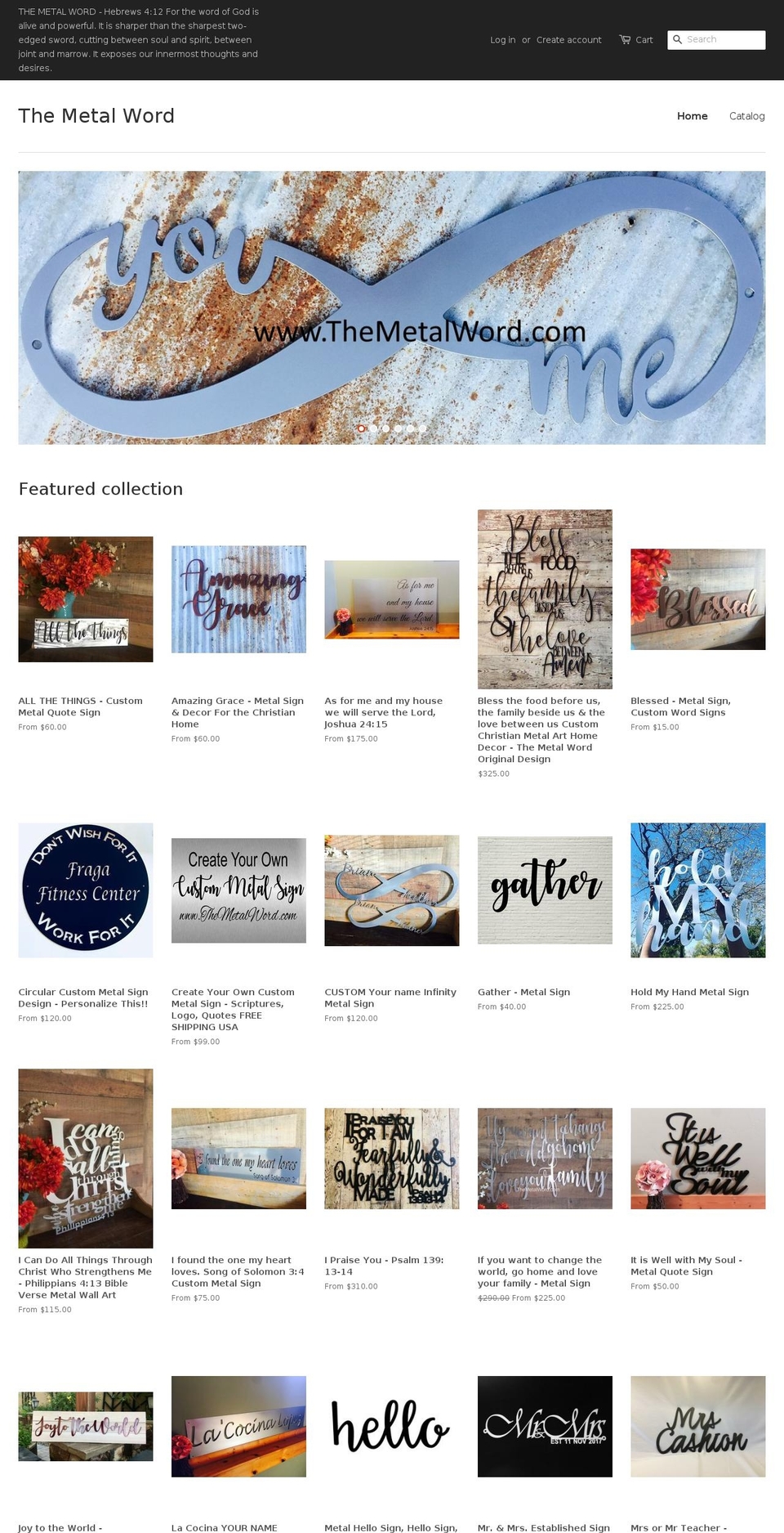 themetalword.com — Shopify storefront screenshot