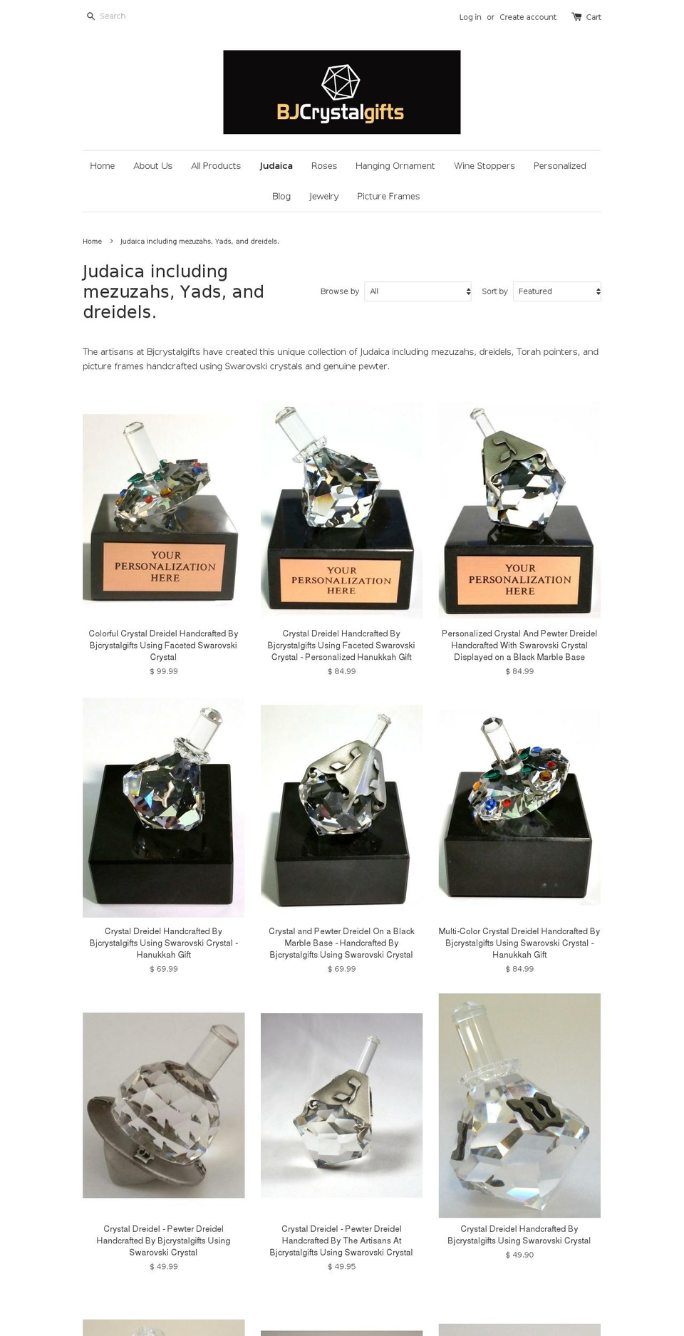 themezuzahshop.com shopify website screenshot