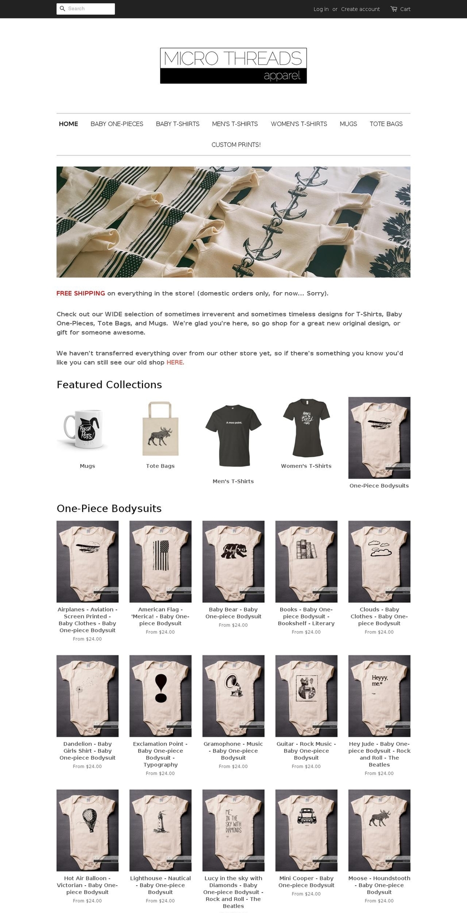 themicrothreads.com shopify website screenshot