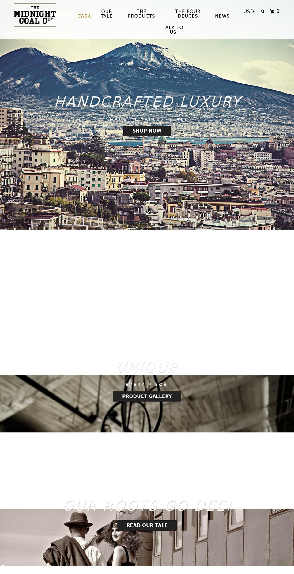 themidnightcoalco.com shopify website screenshot