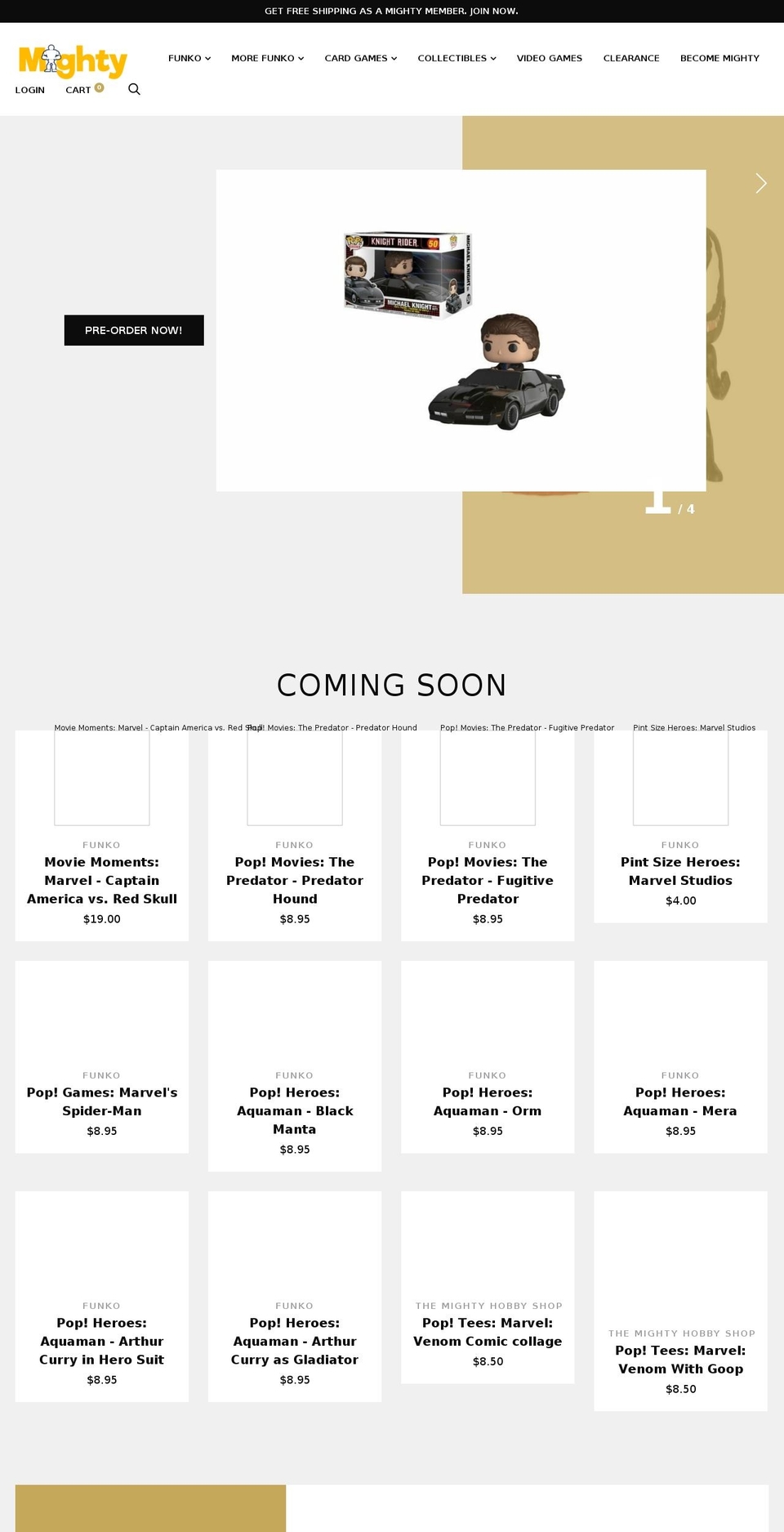 themightyhobby.com shopify website screenshot