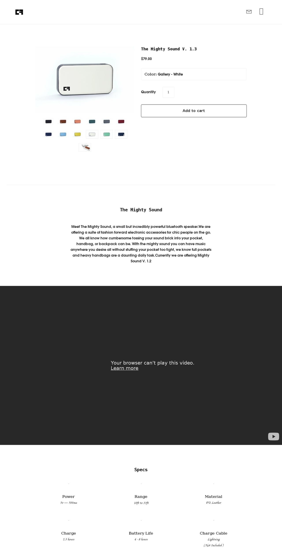themightysound.com shopify website screenshot
