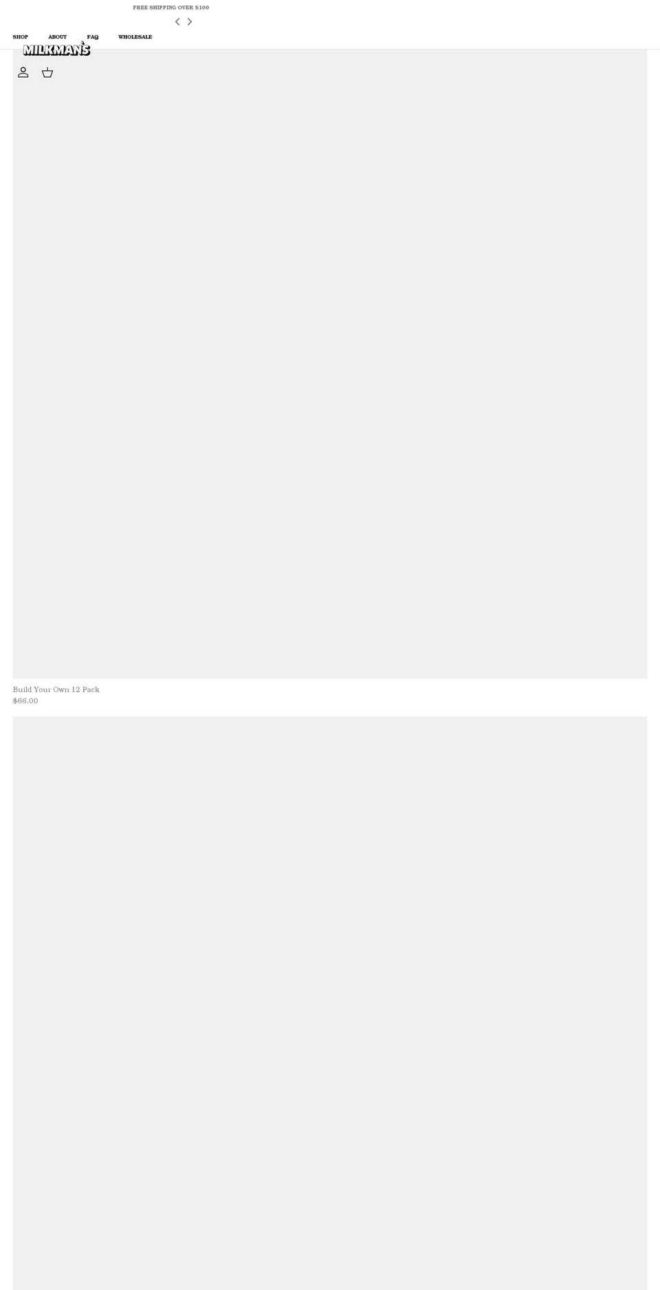 themilkmanscookies.com shopify website screenshot