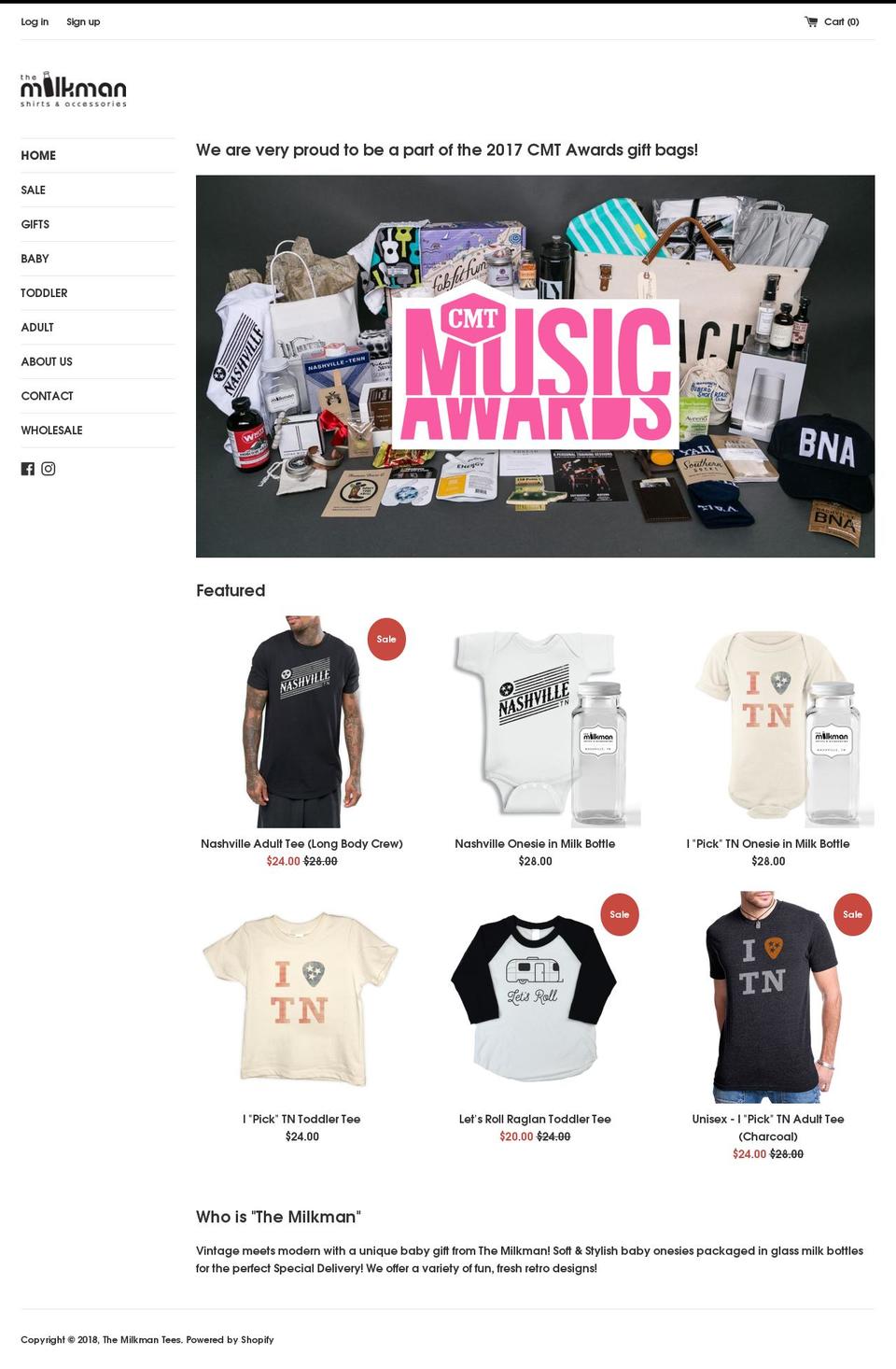 themilkmantees.com shopify website screenshot