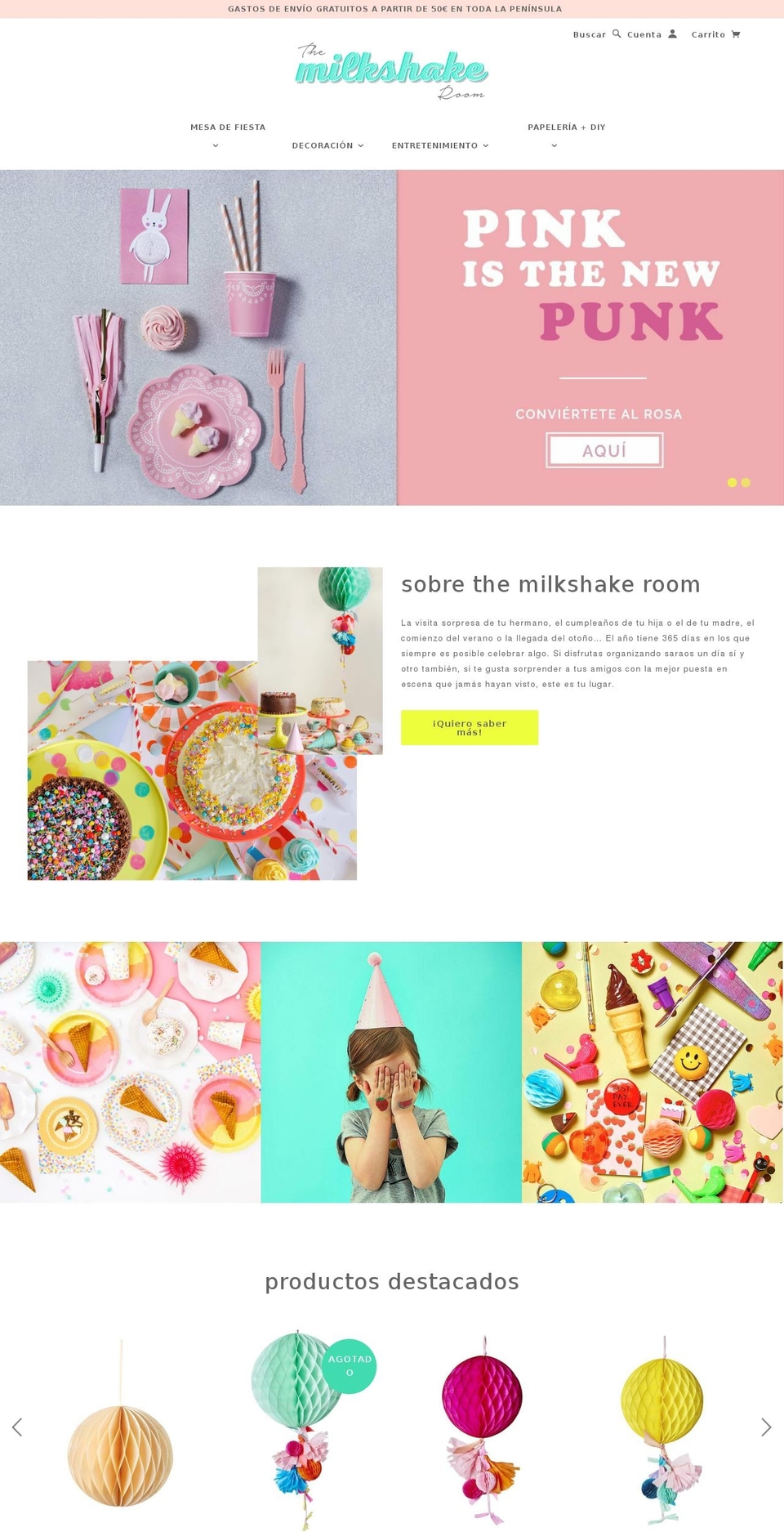 themilkshakeroom.com shopify website screenshot