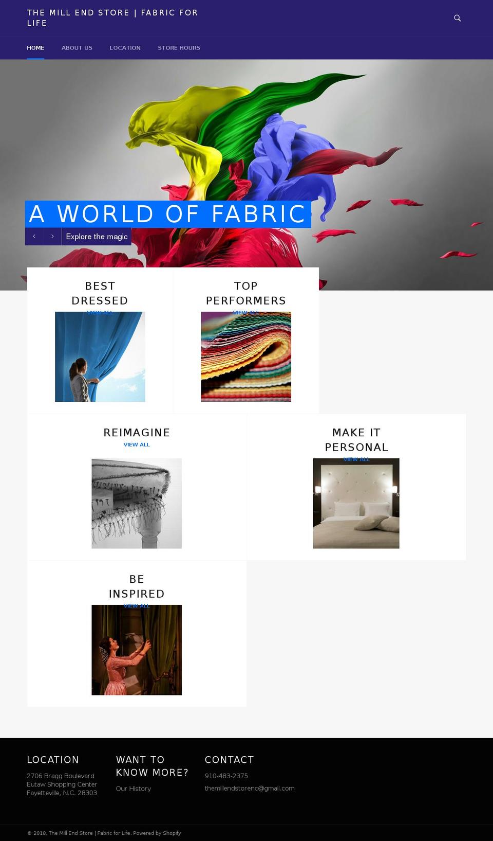 themillendstore.org shopify website screenshot