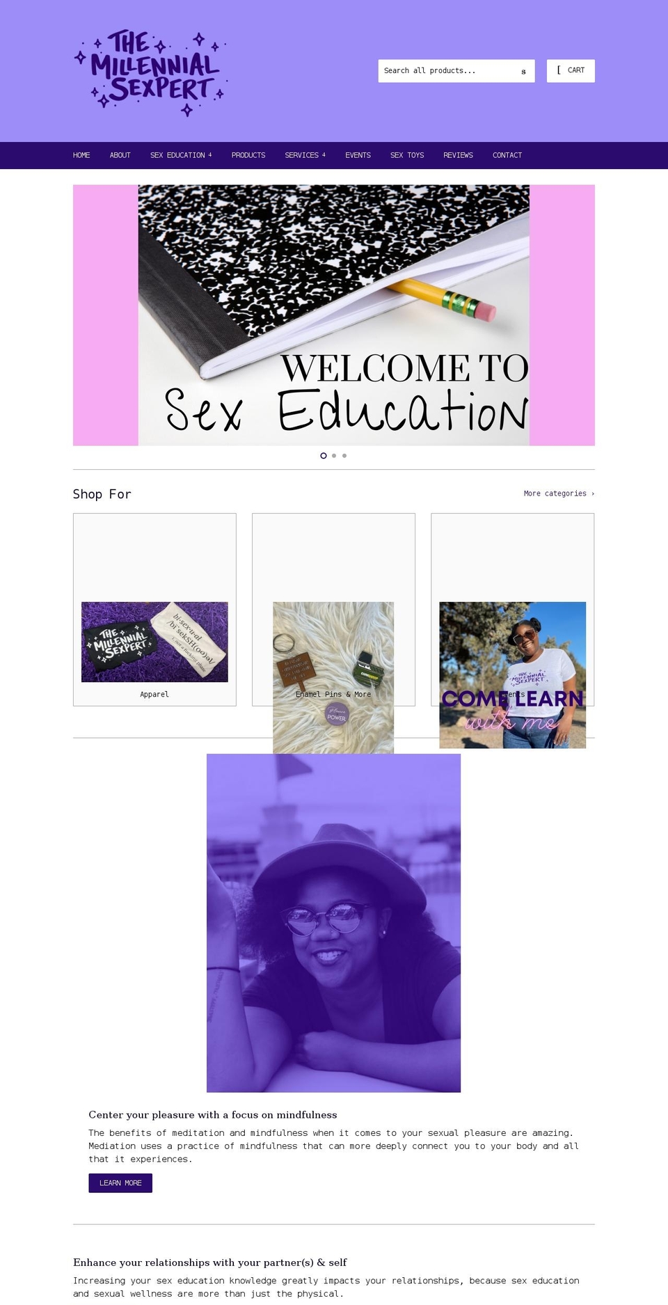 themillennialsexpert.com shopify website screenshot