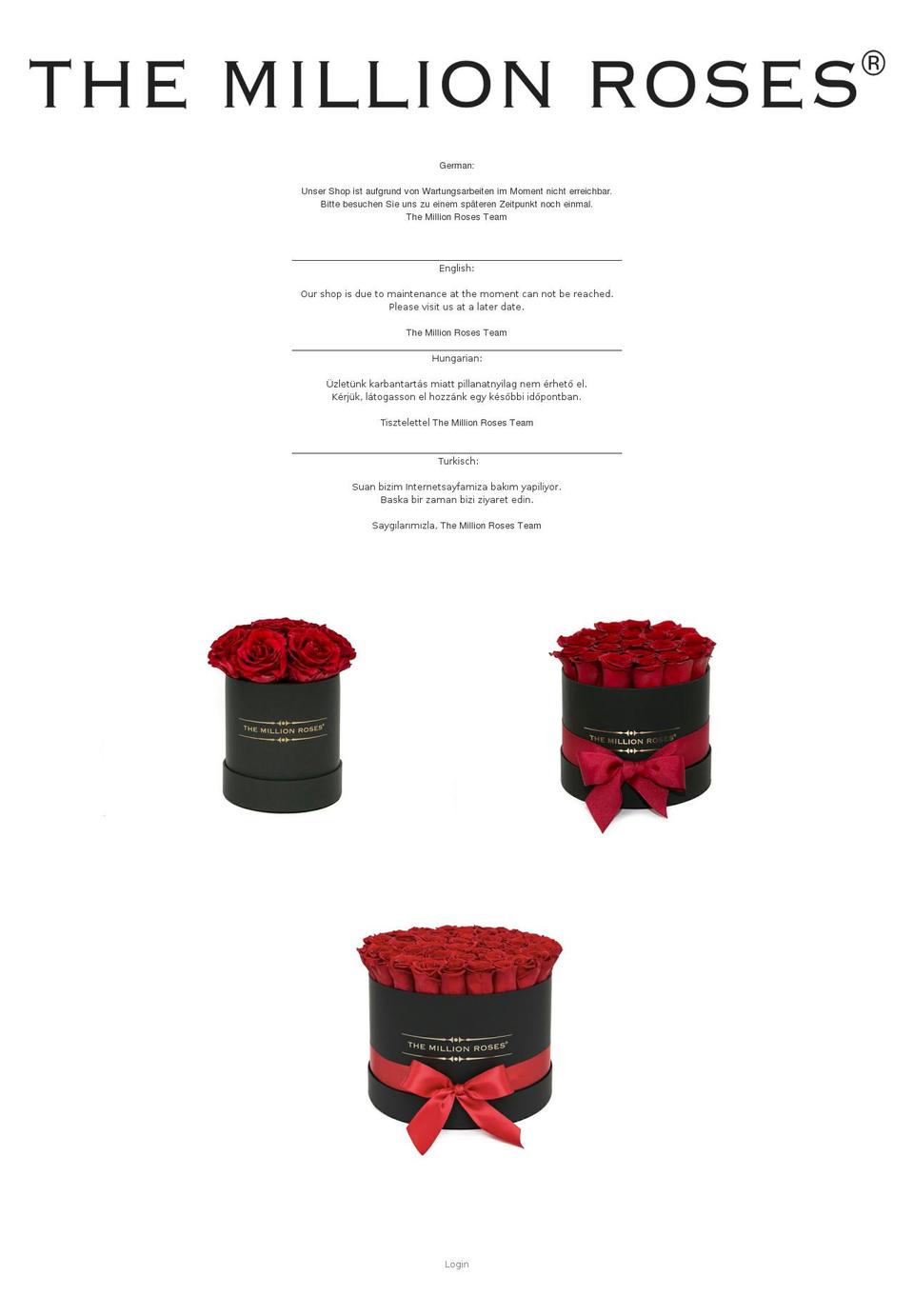 themillionroses.fr shopify website screenshot