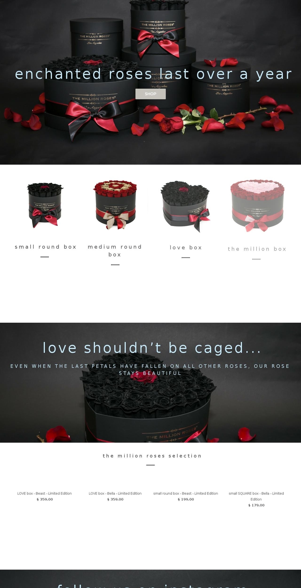 The-Million-Rosesmain Shopify theme site example themillionroses.us