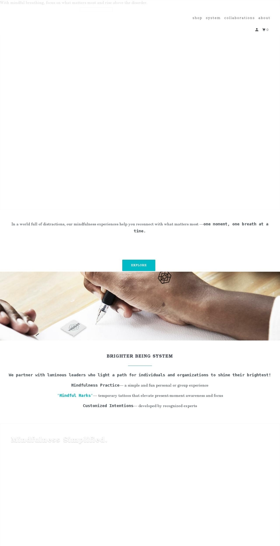 themindfulmarks.com — Shopify storefront screenshot