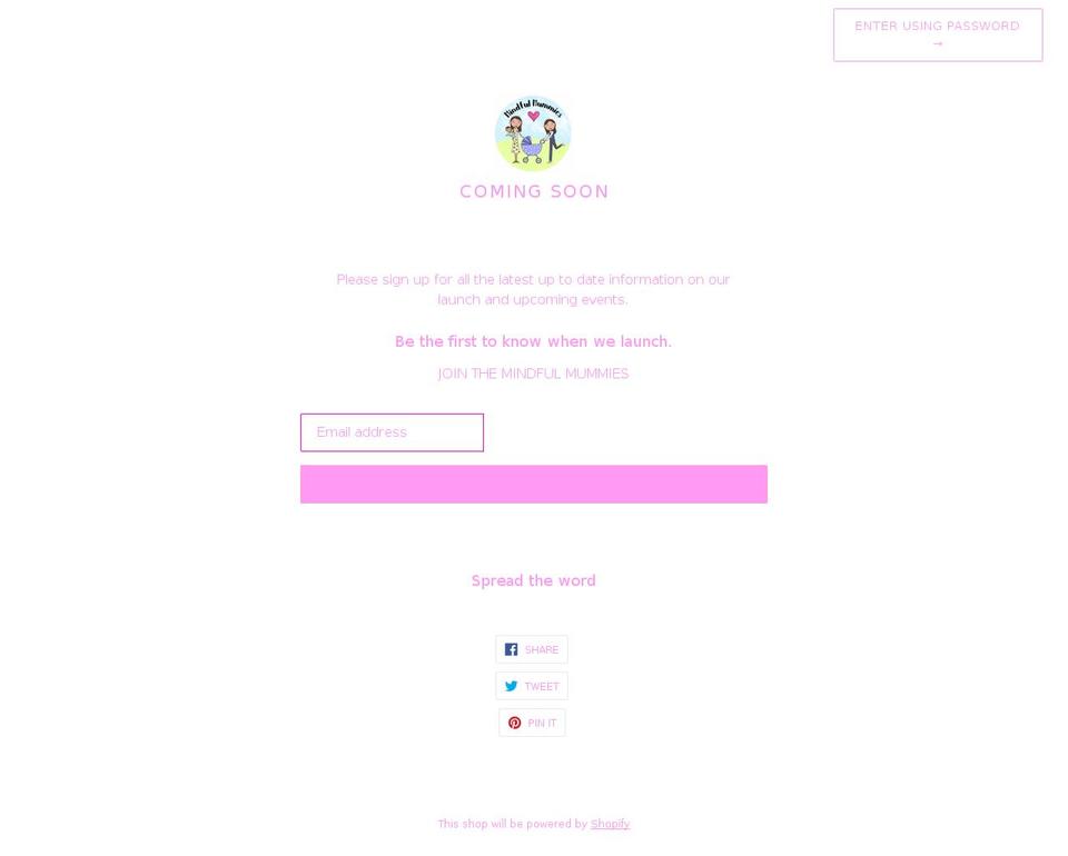 themindfulmummies.com shopify website screenshot