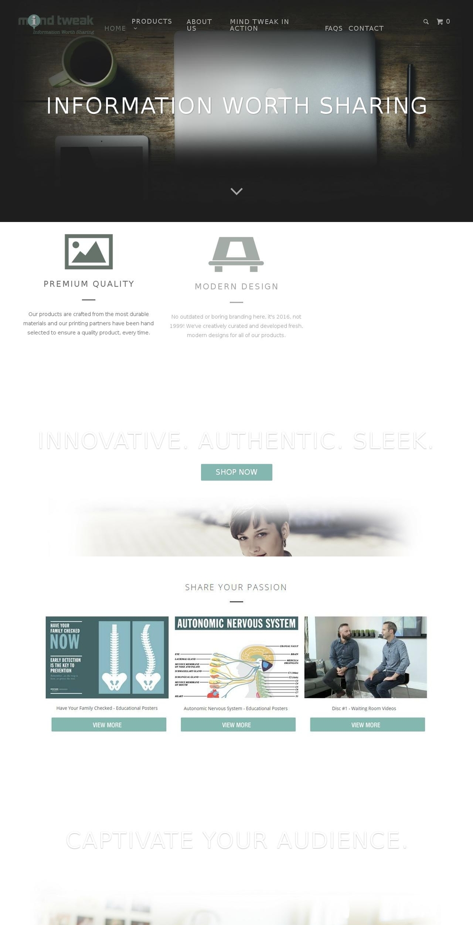 themindtweak.com shopify website screenshot