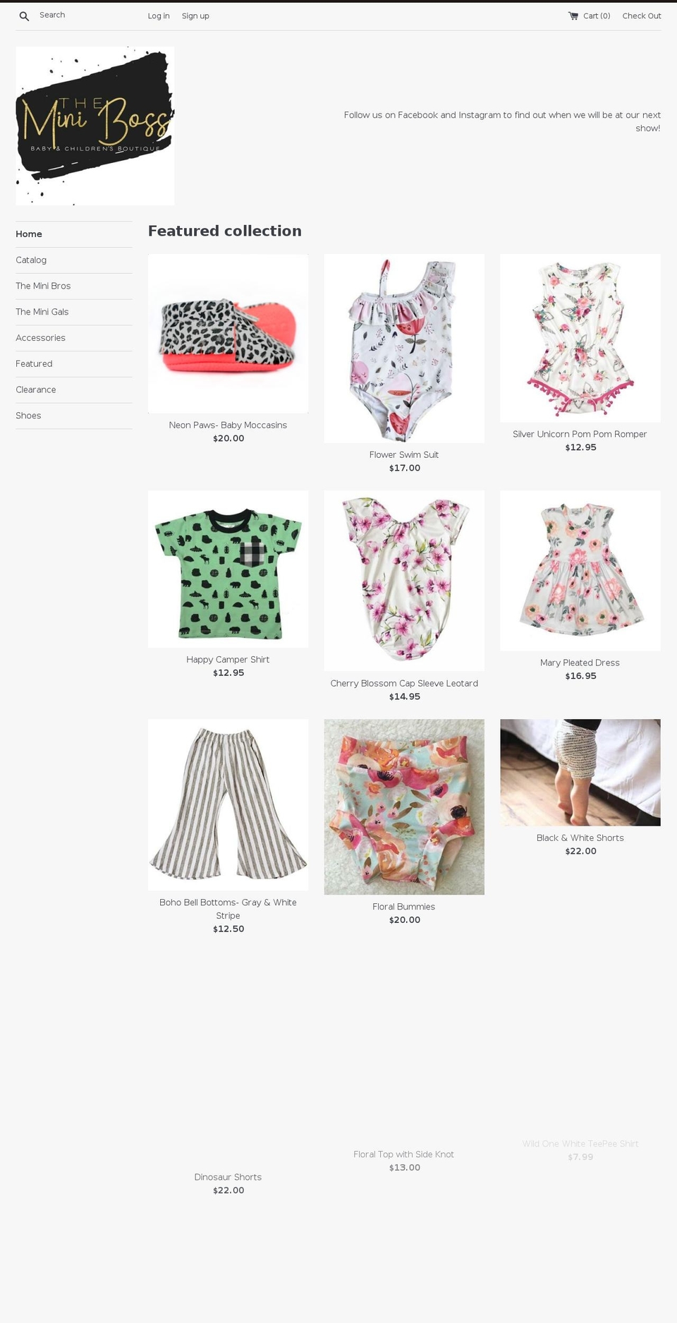theminiboss.com shopify website screenshot