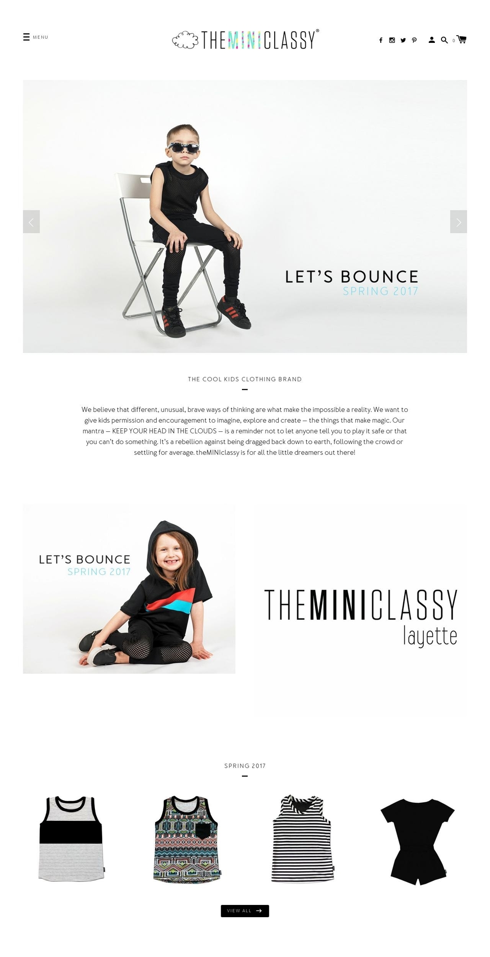Label Shopify theme site example theminiclassy.net