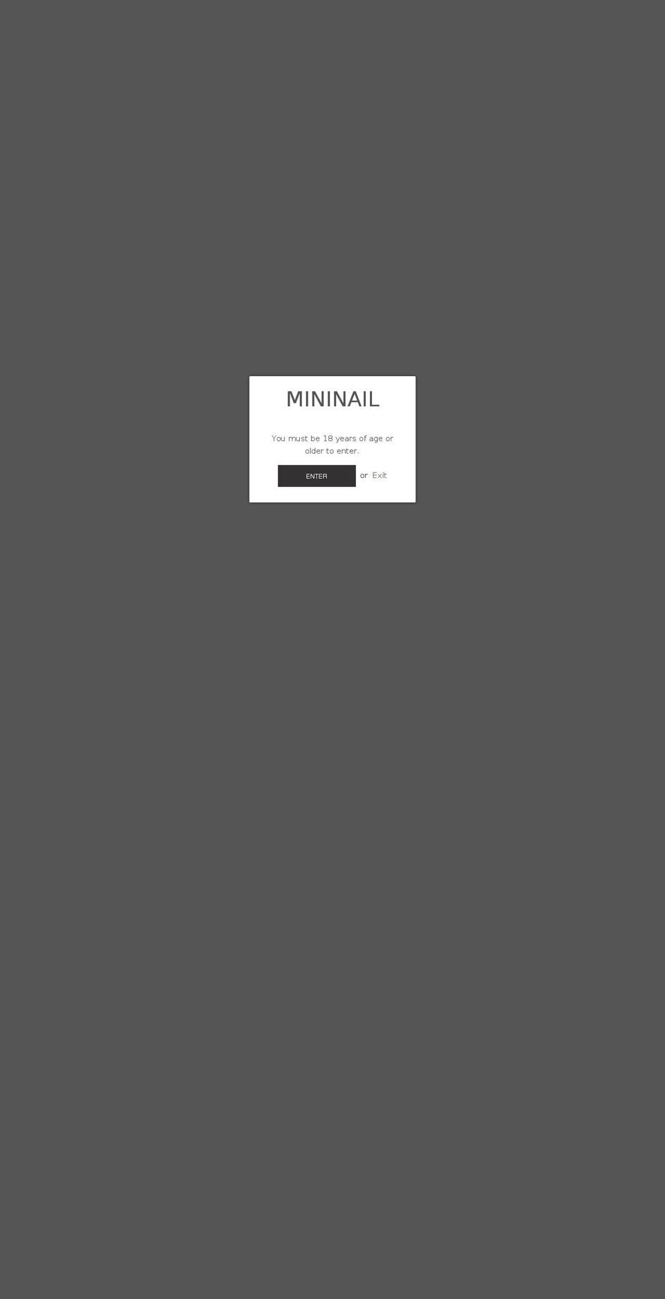 themininail.com shopify website screenshot