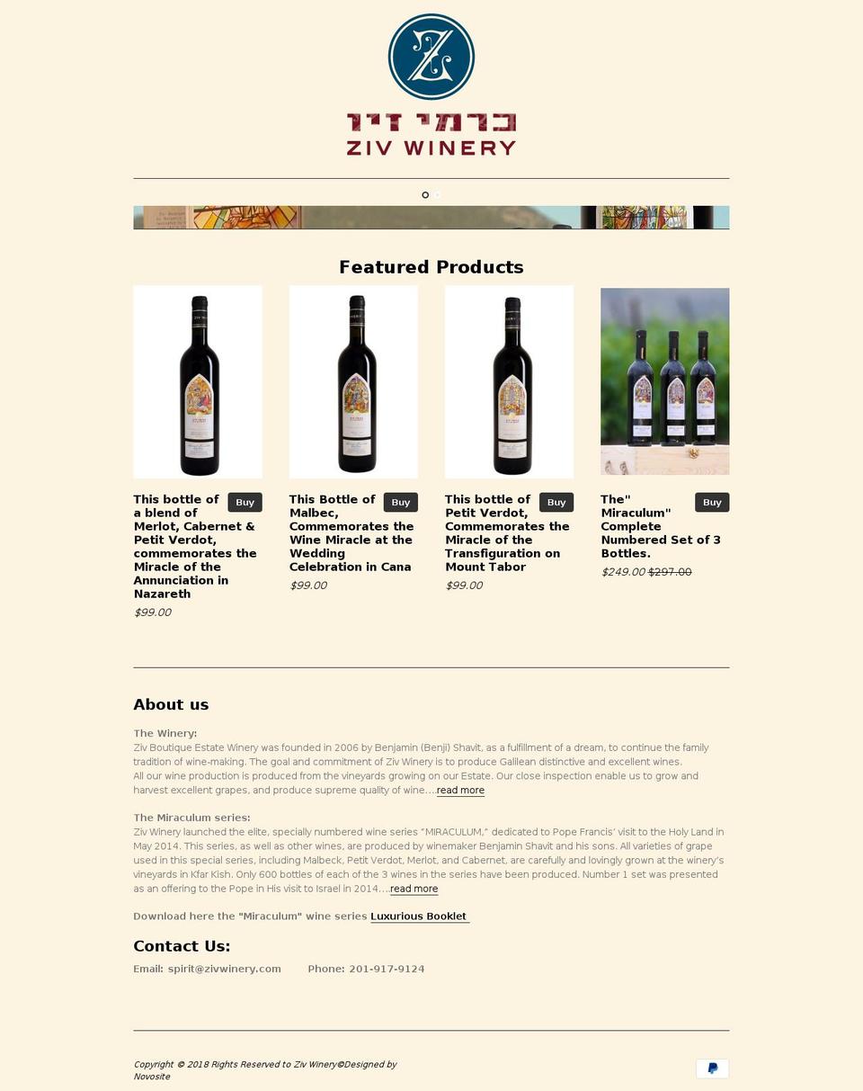 themiraculum.com — Shopify storefront screenshot