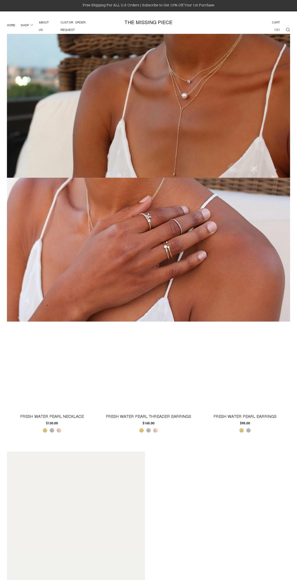 themissingpieceny.com shopify website screenshot