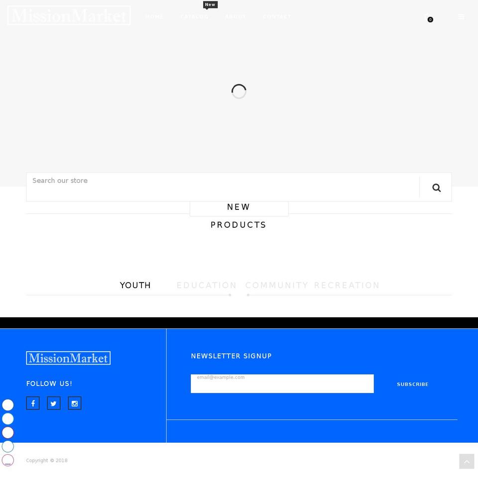puro-v2-0 Shopify theme site example themissionmarket.com