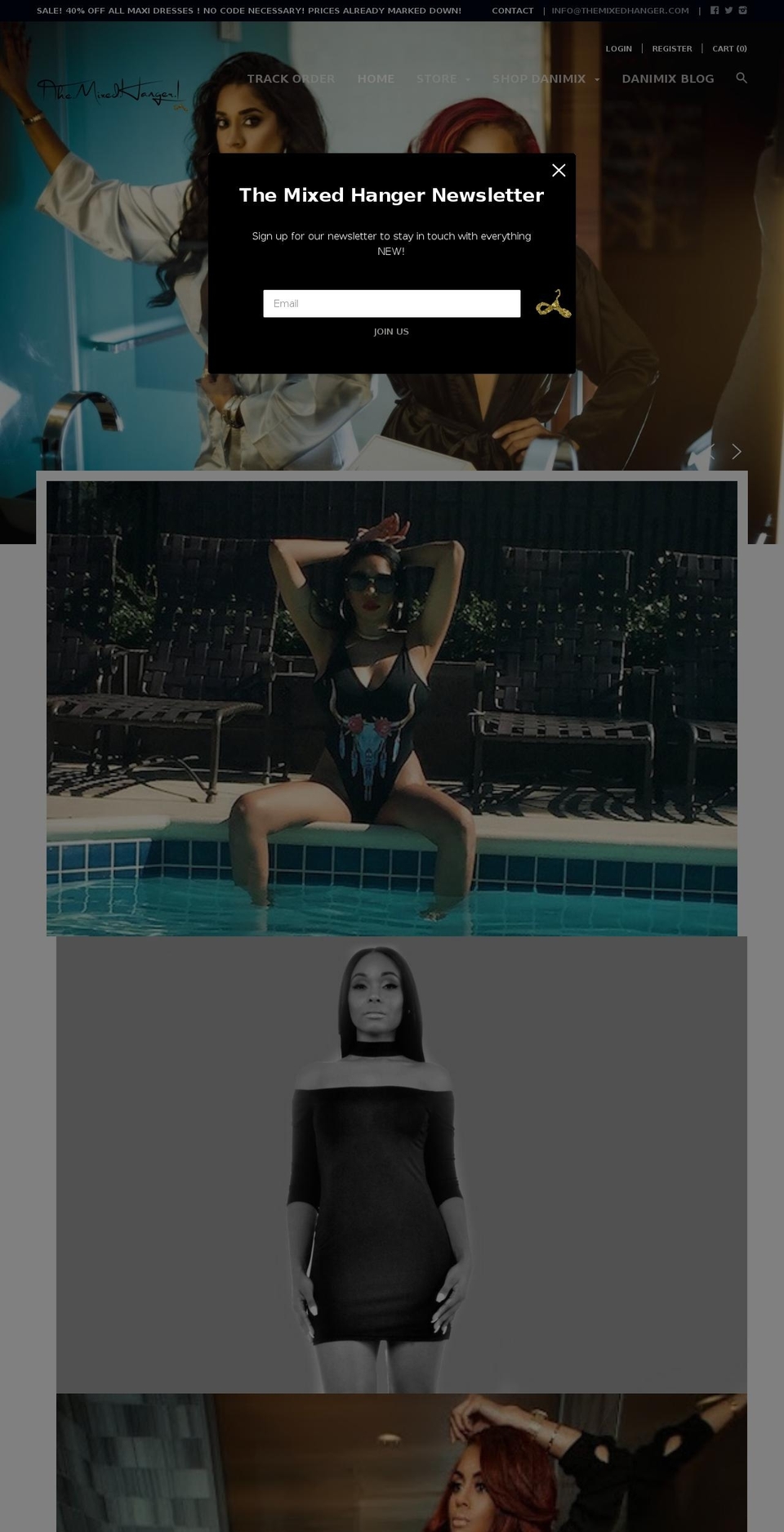 themixedhanger.com shopify website screenshot