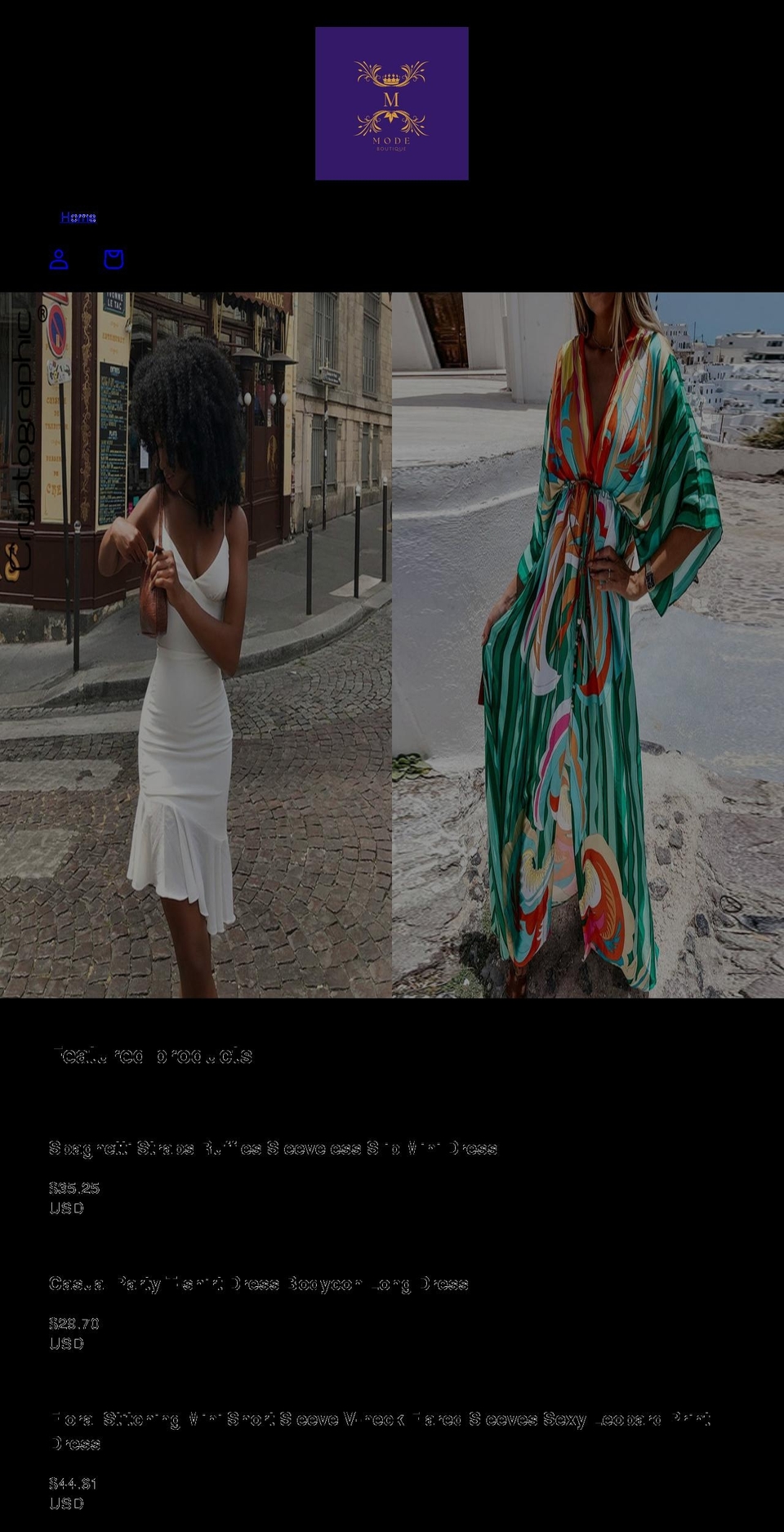 themodeboutique.com shopify website screenshot