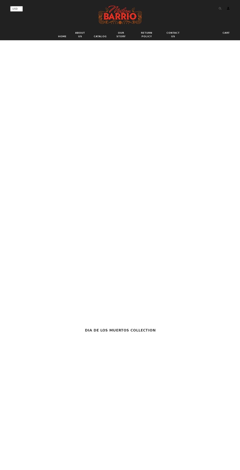 themodernbarrio.com shopify website screenshot
