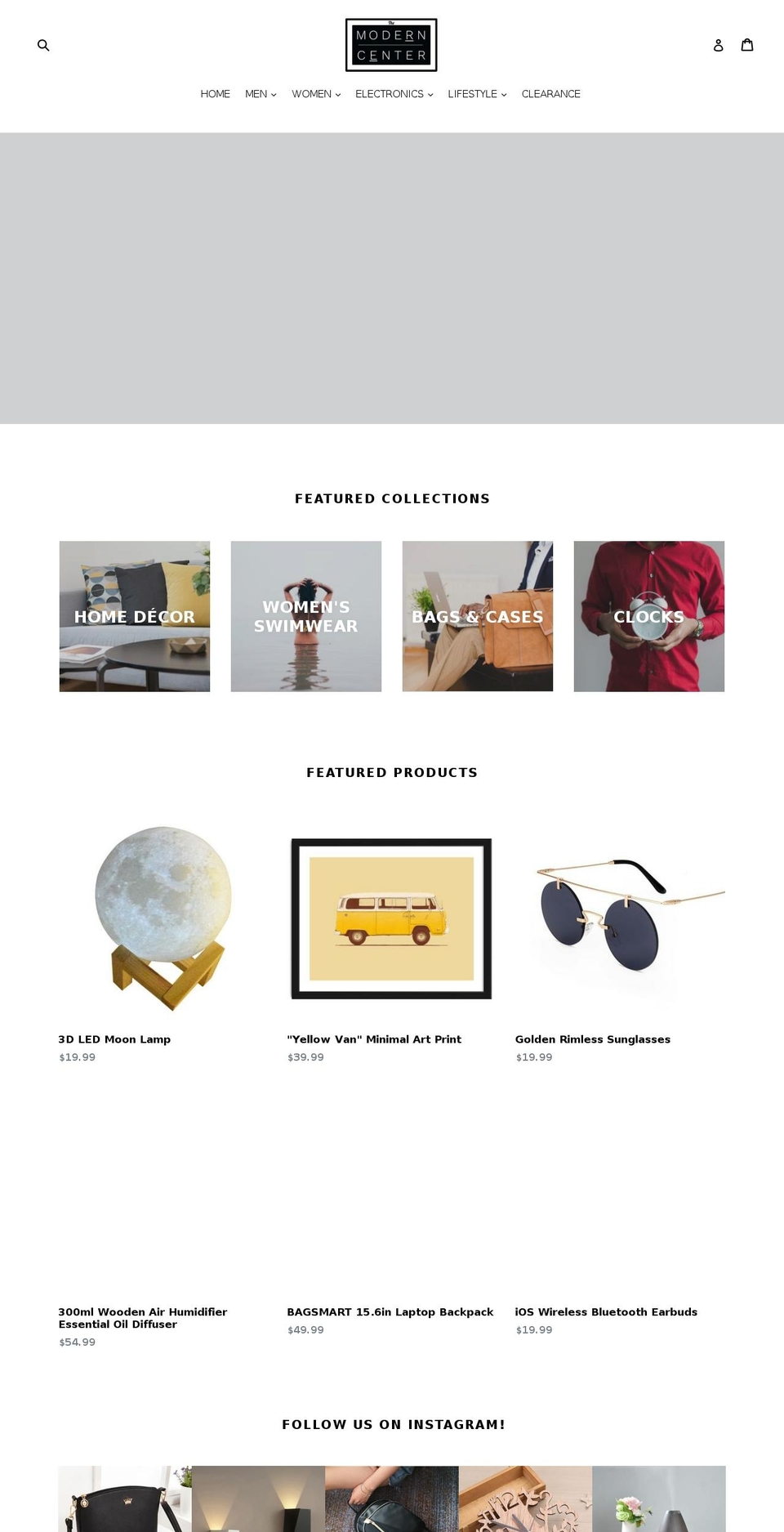 themoderncenter.com — Shopify storefront screenshot