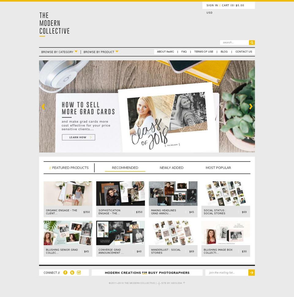 themoderncollective.com shopify website screenshot