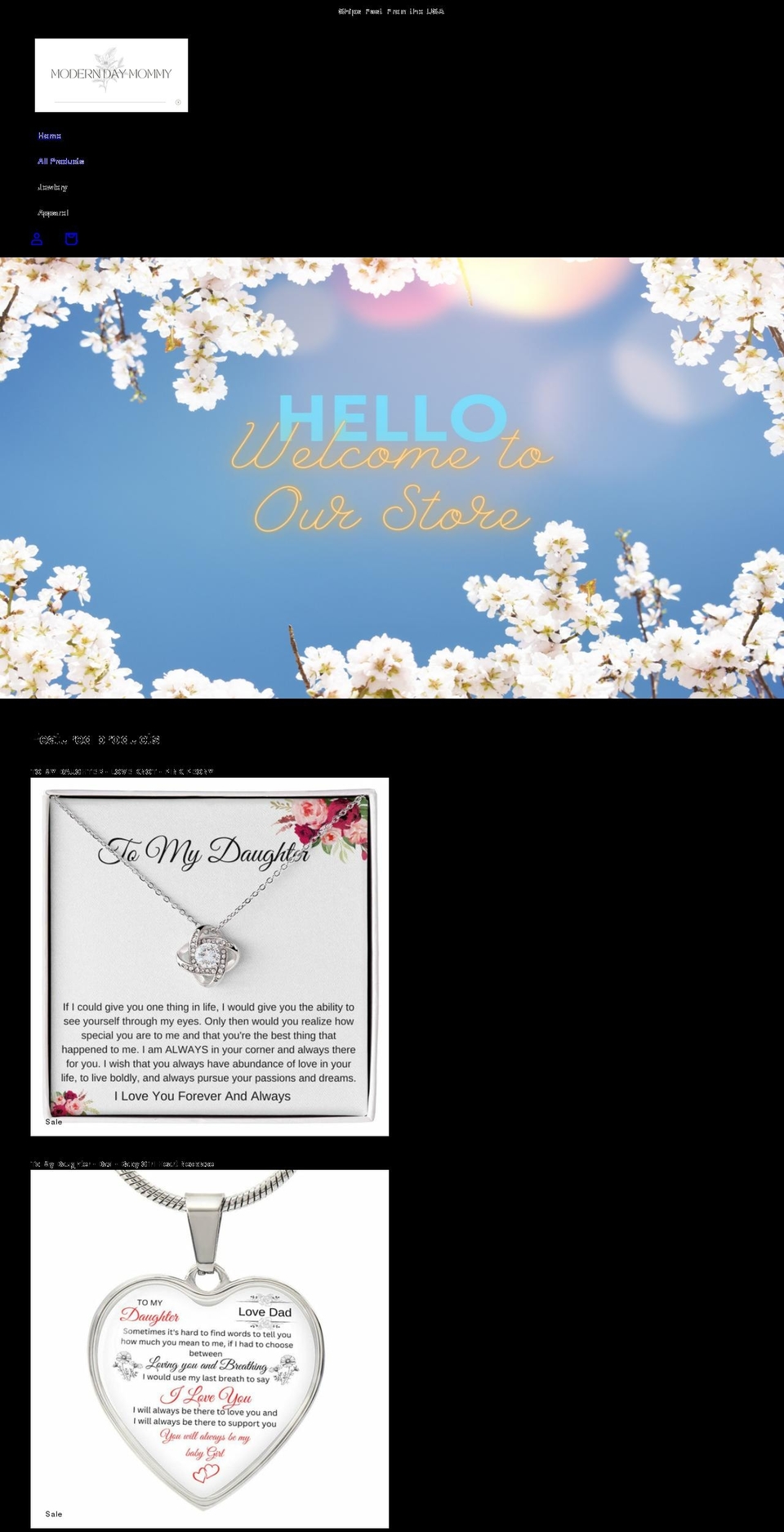 themoderndaymommy.com shopify website screenshot