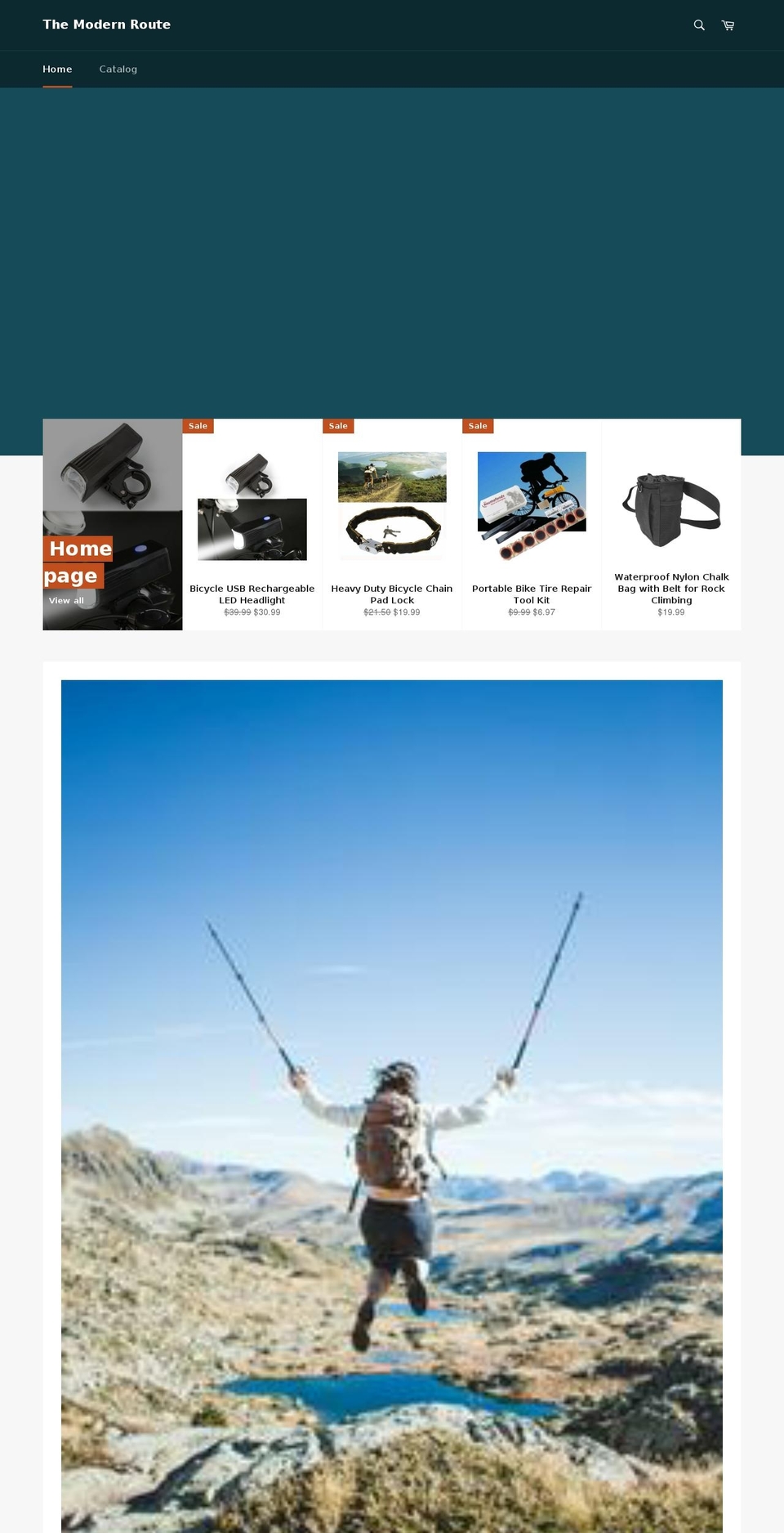 themodernroute.com shopify website screenshot
