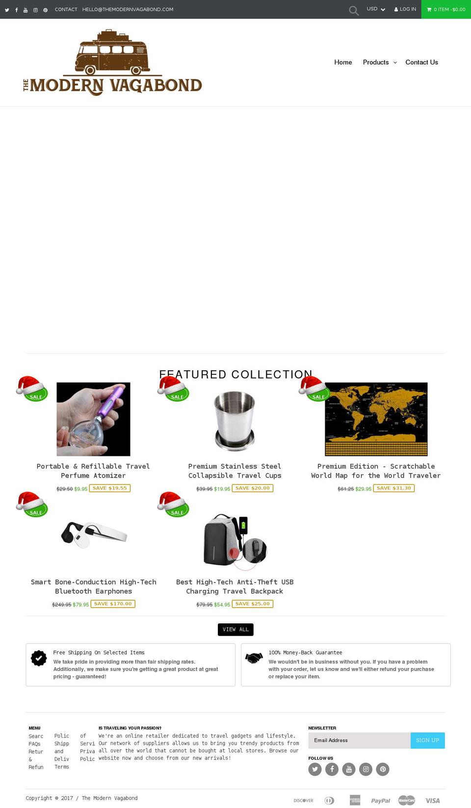 imacdevil-shopify-booster Shopify theme site example themodernvagabond.com