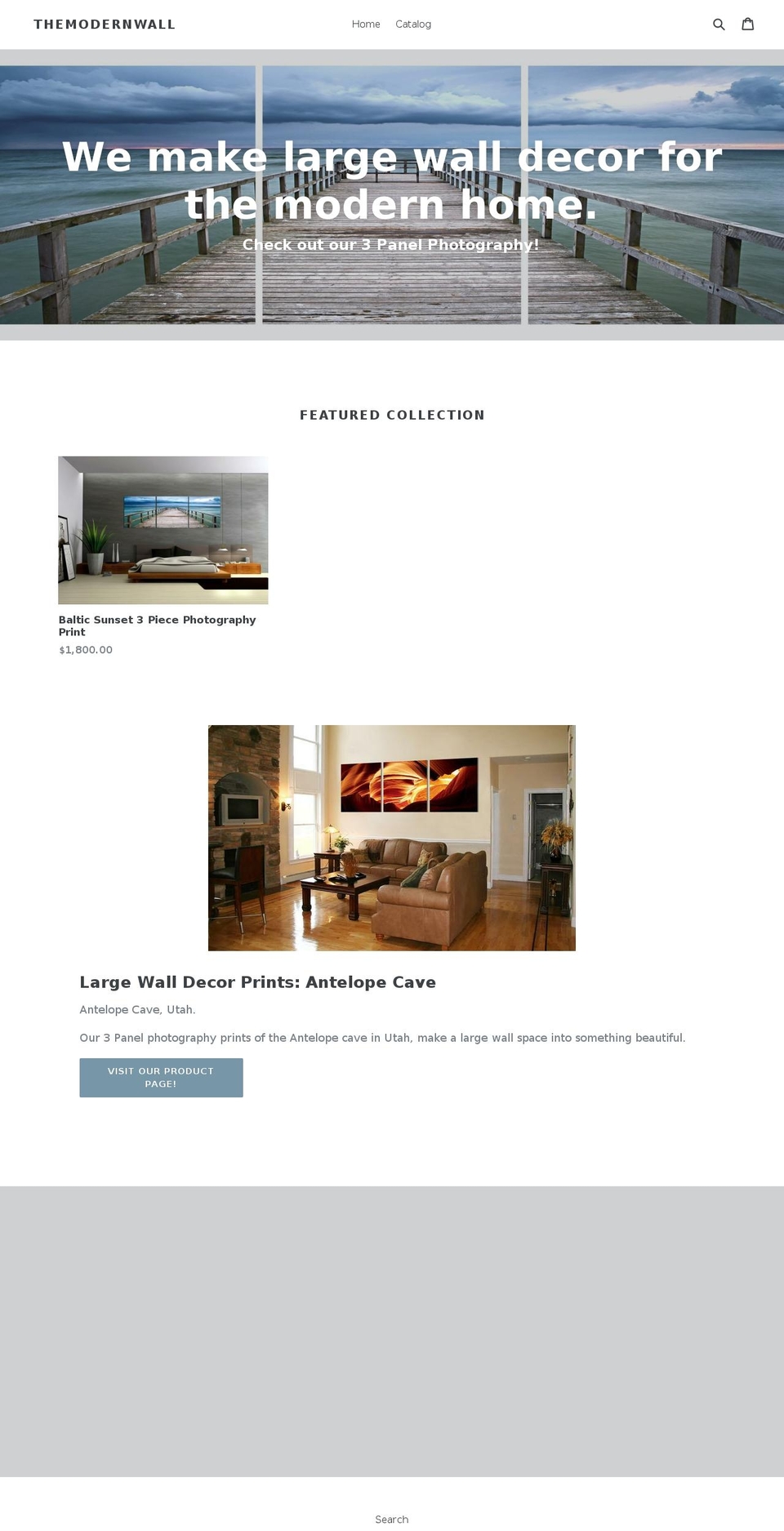 themodernwall.com — Shopify storefront screenshot