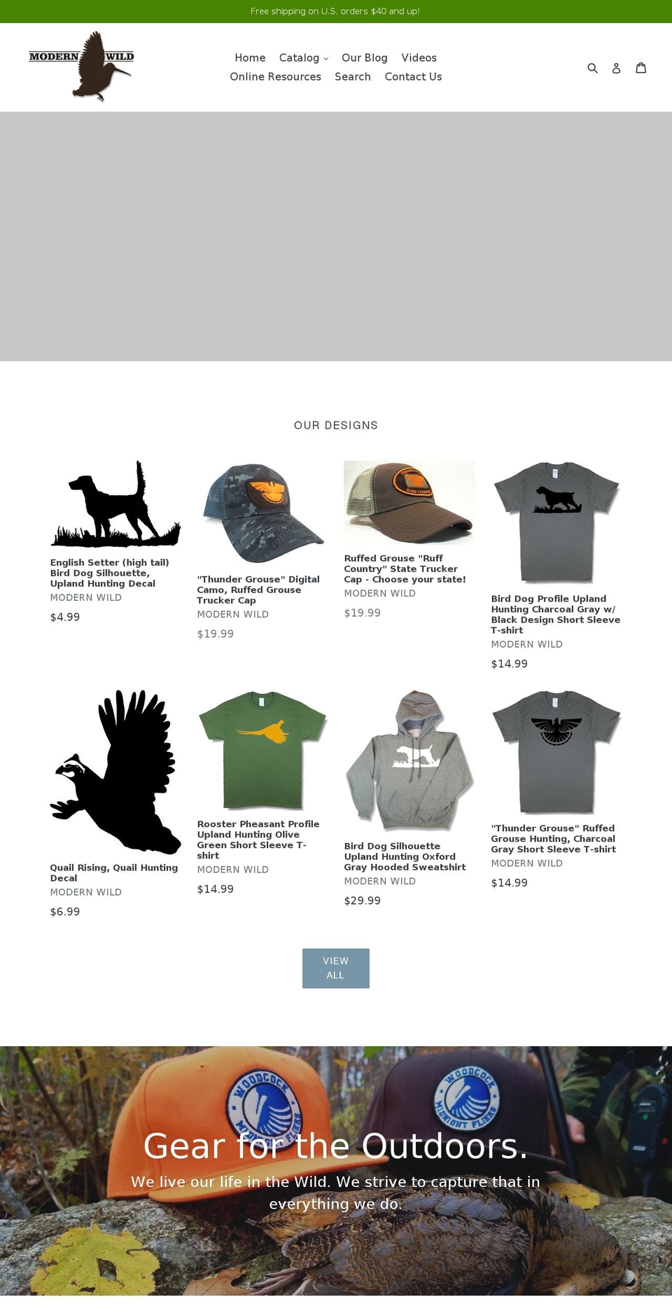 themodernwild.com shopify website screenshot