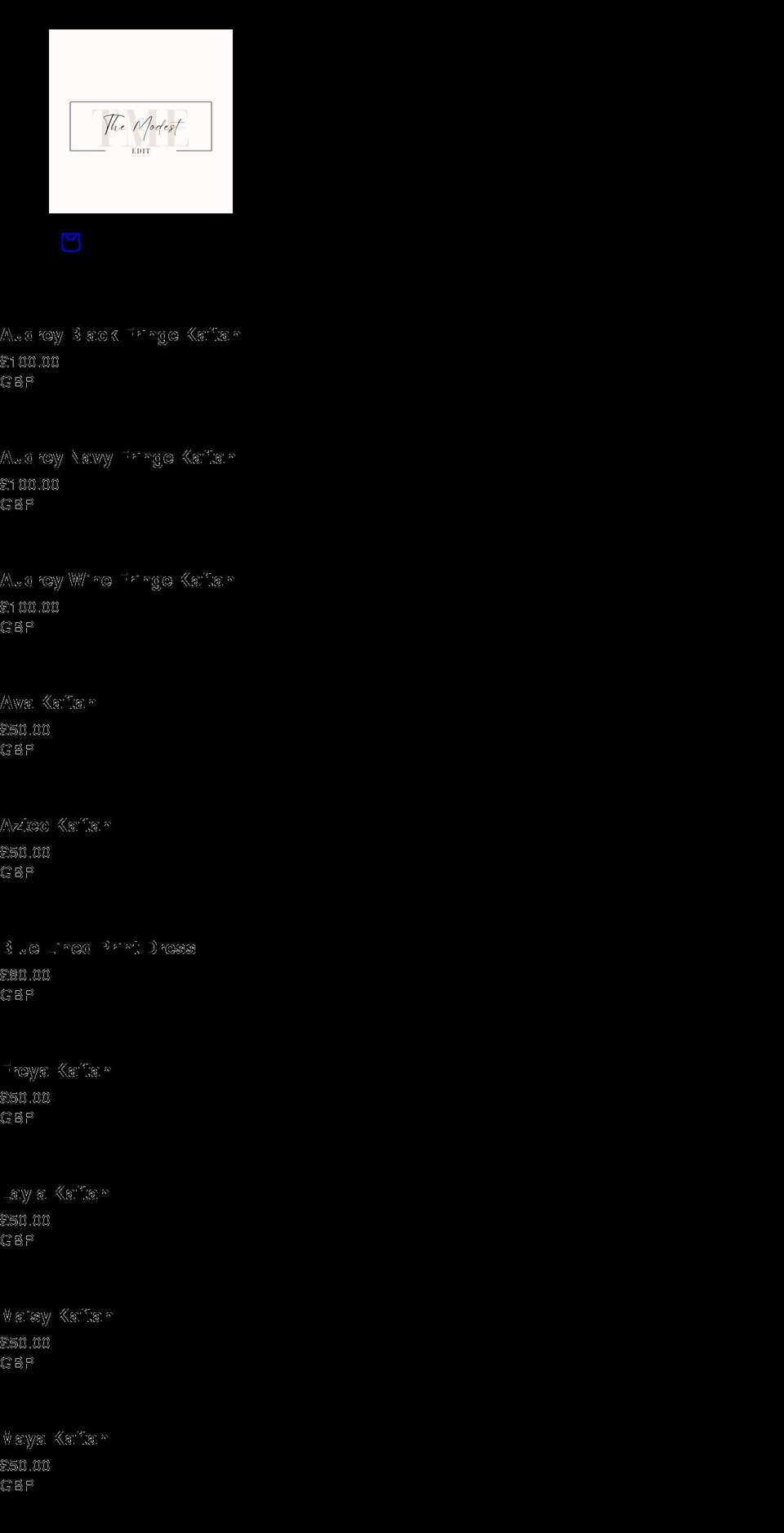 themodestedit.com — Shopify storefront screenshot