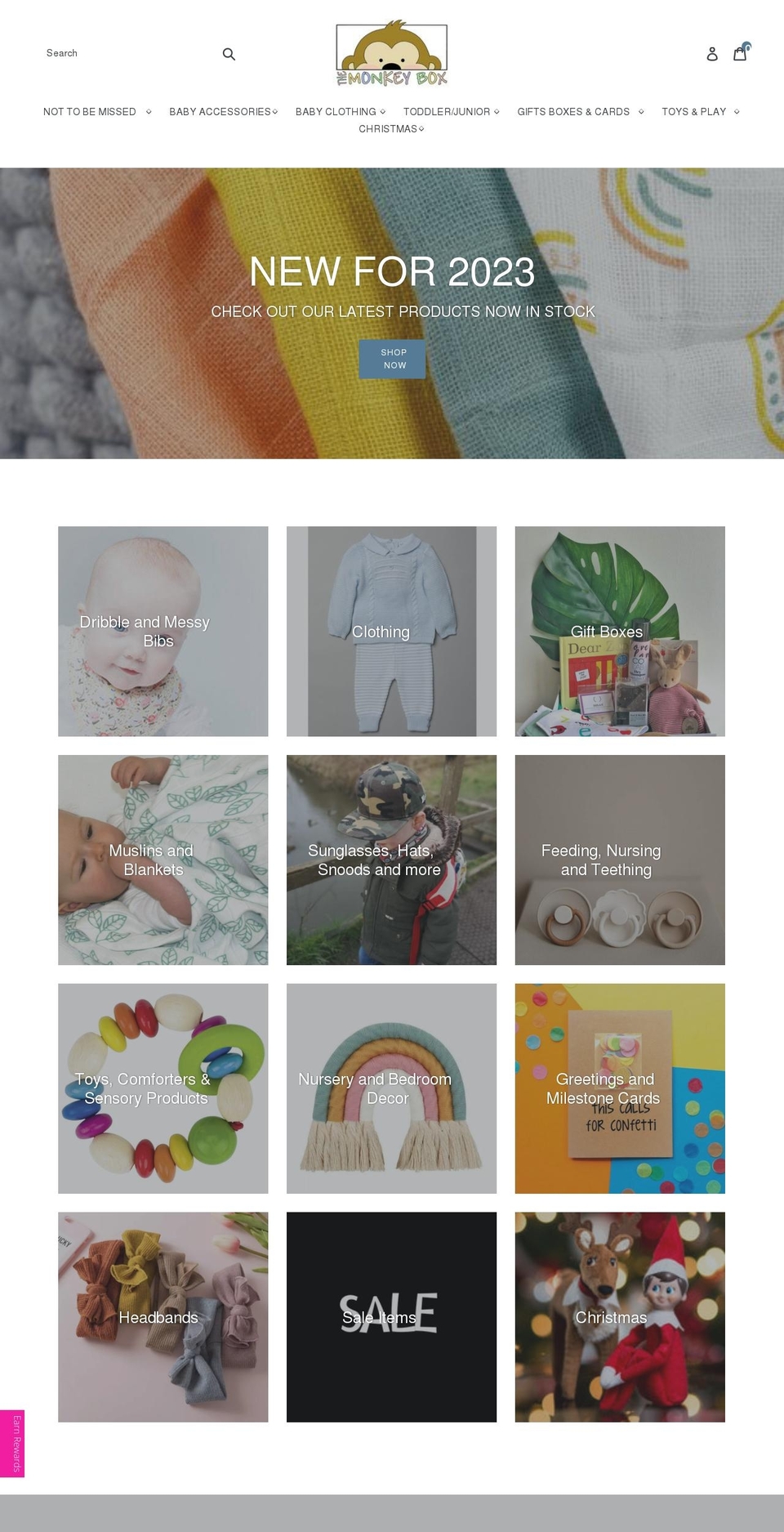 themonkeybox.co.uk shopify website screenshot