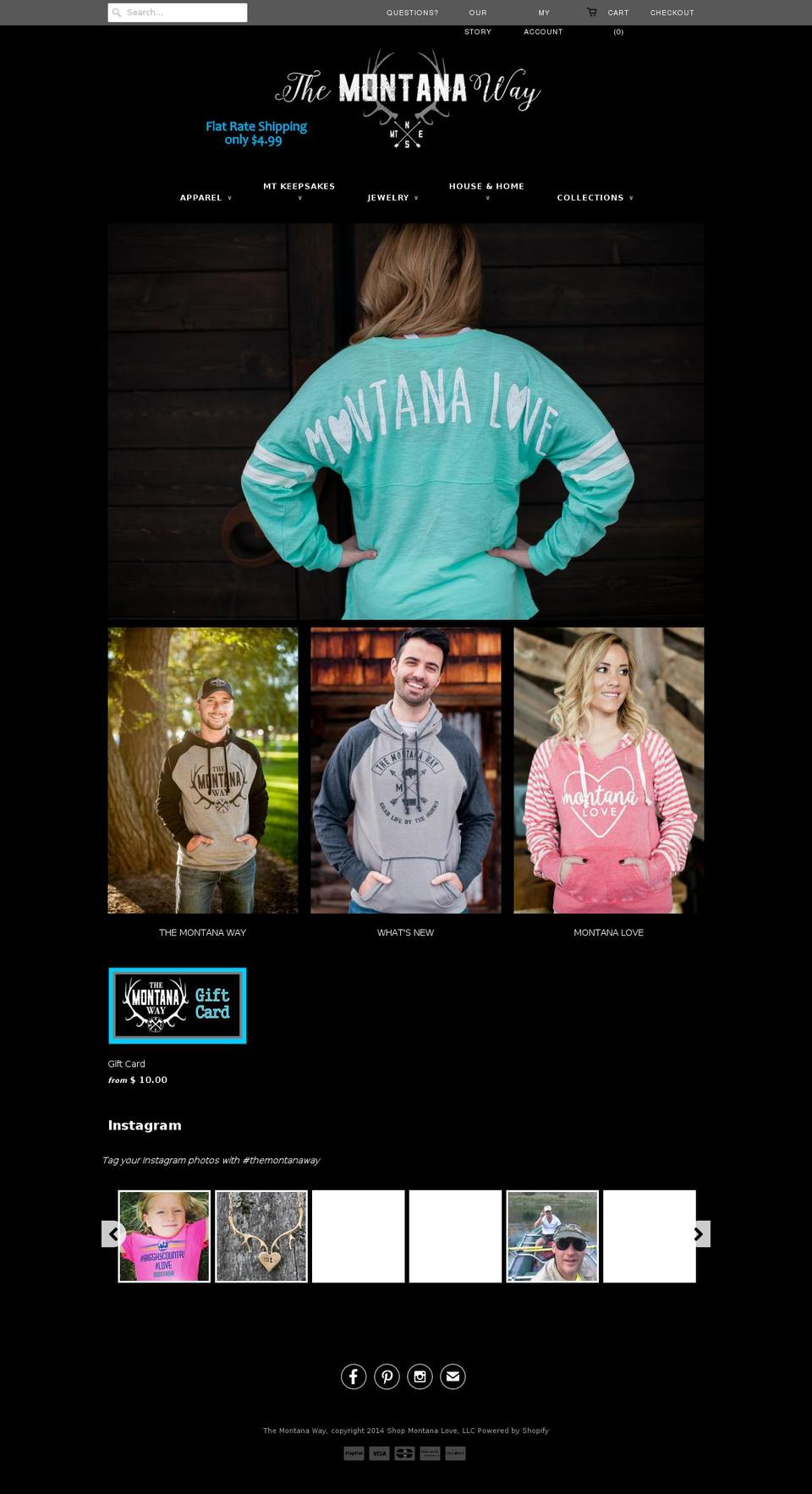 themontanaway.com shopify website screenshot