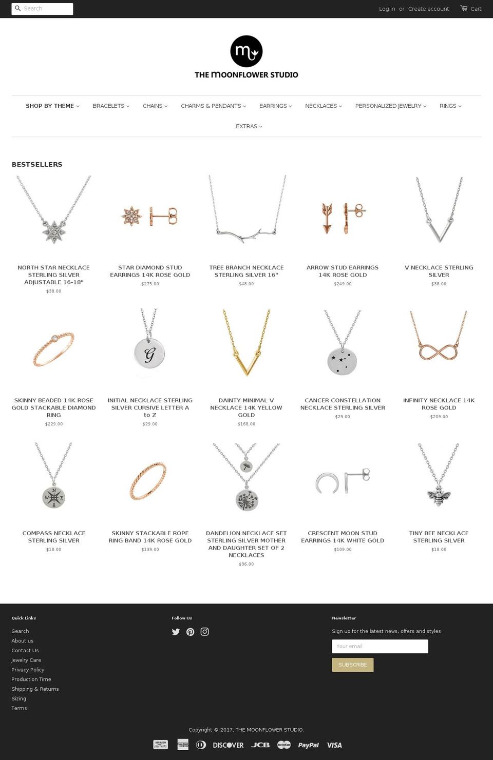 themoonflowerstudio.com shopify website screenshot