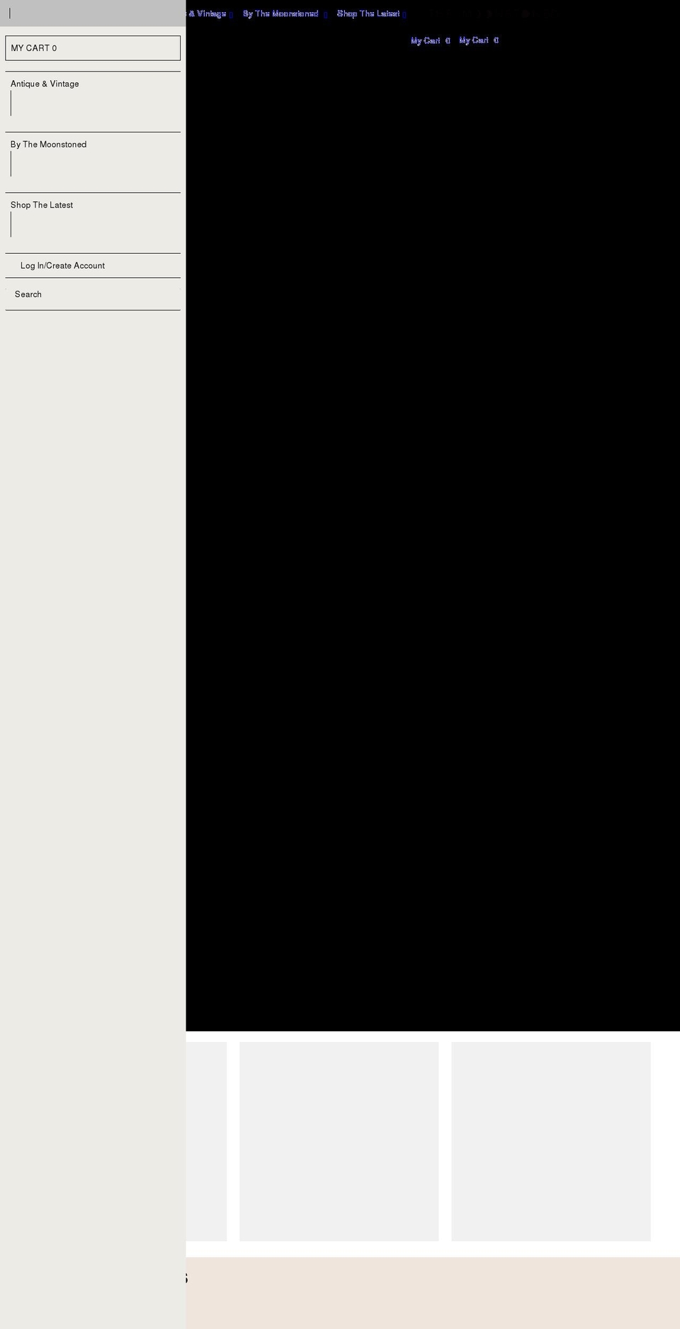themoonstoned.com shopify website screenshot