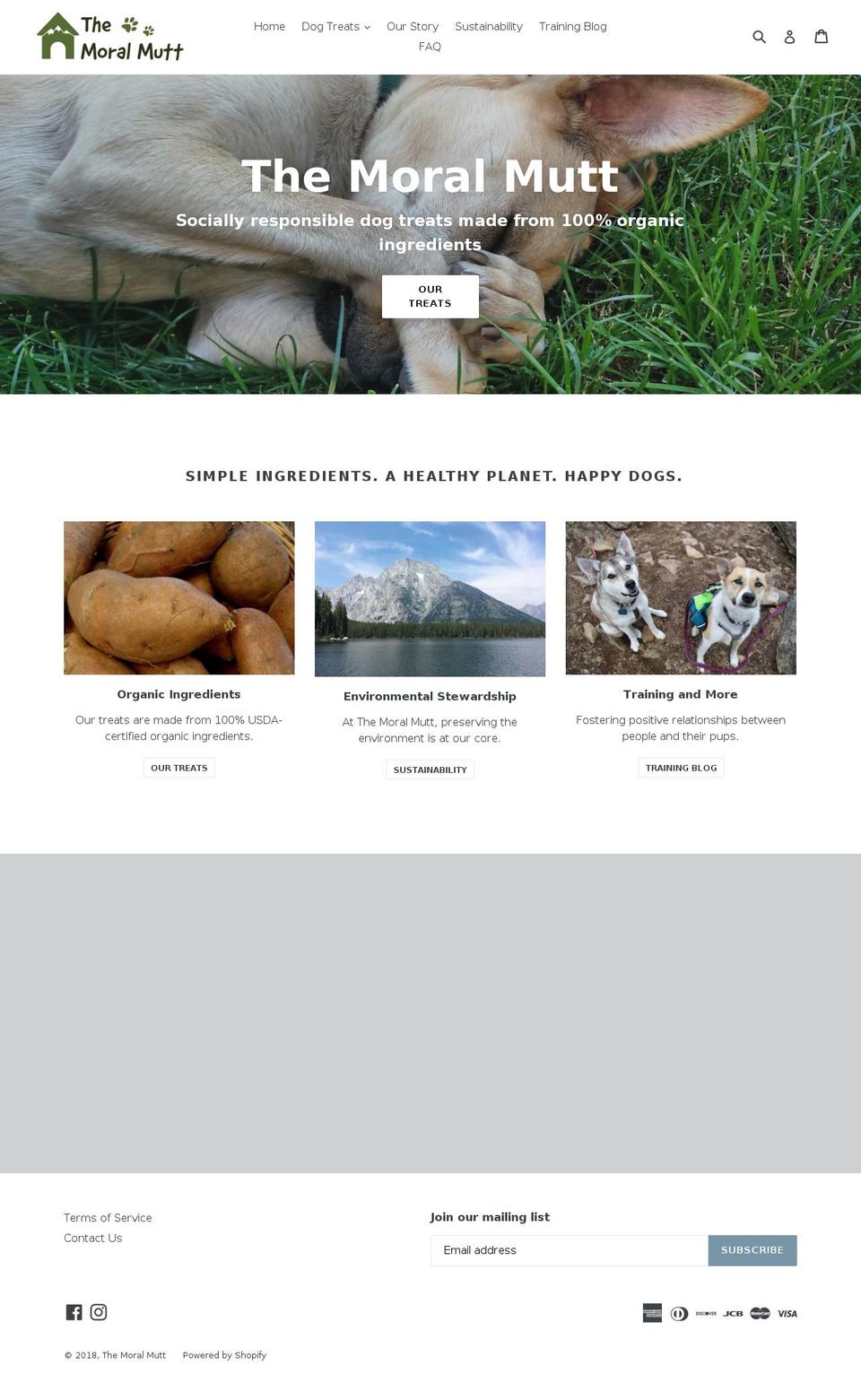 themoralmutt.com — Shopify storefront screenshot