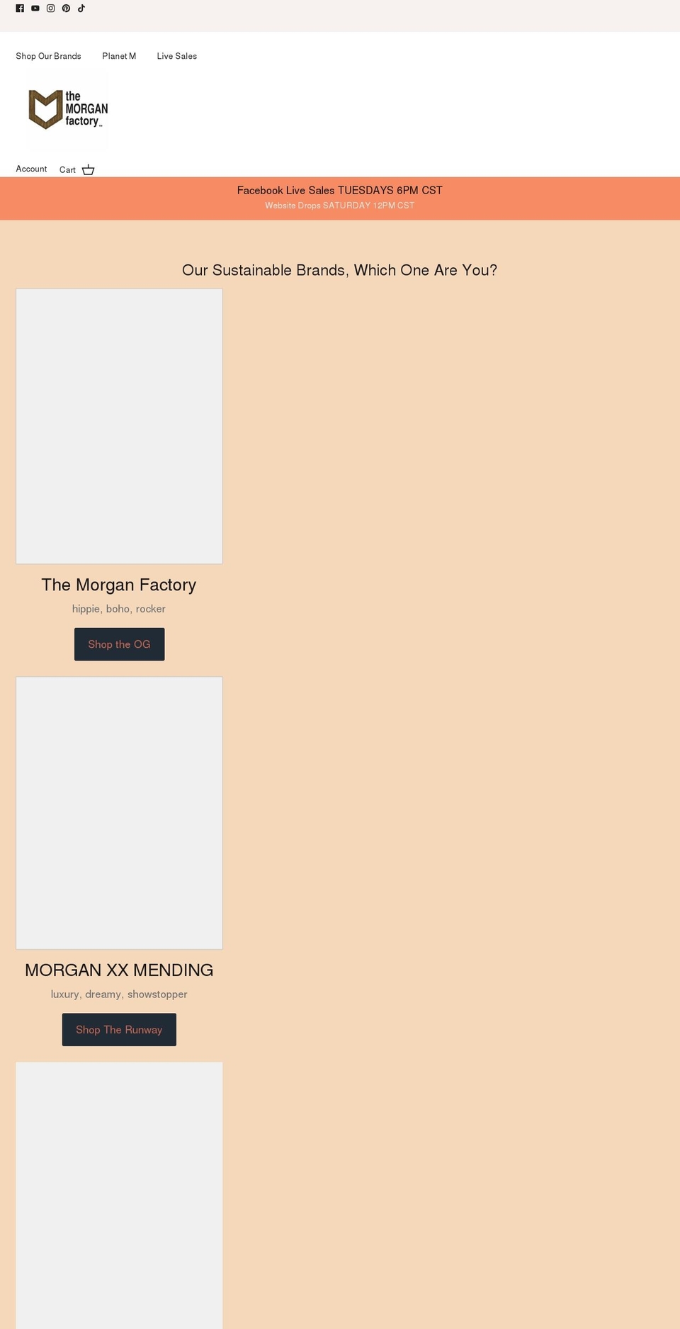 themorganfactory.com shopify website screenshot