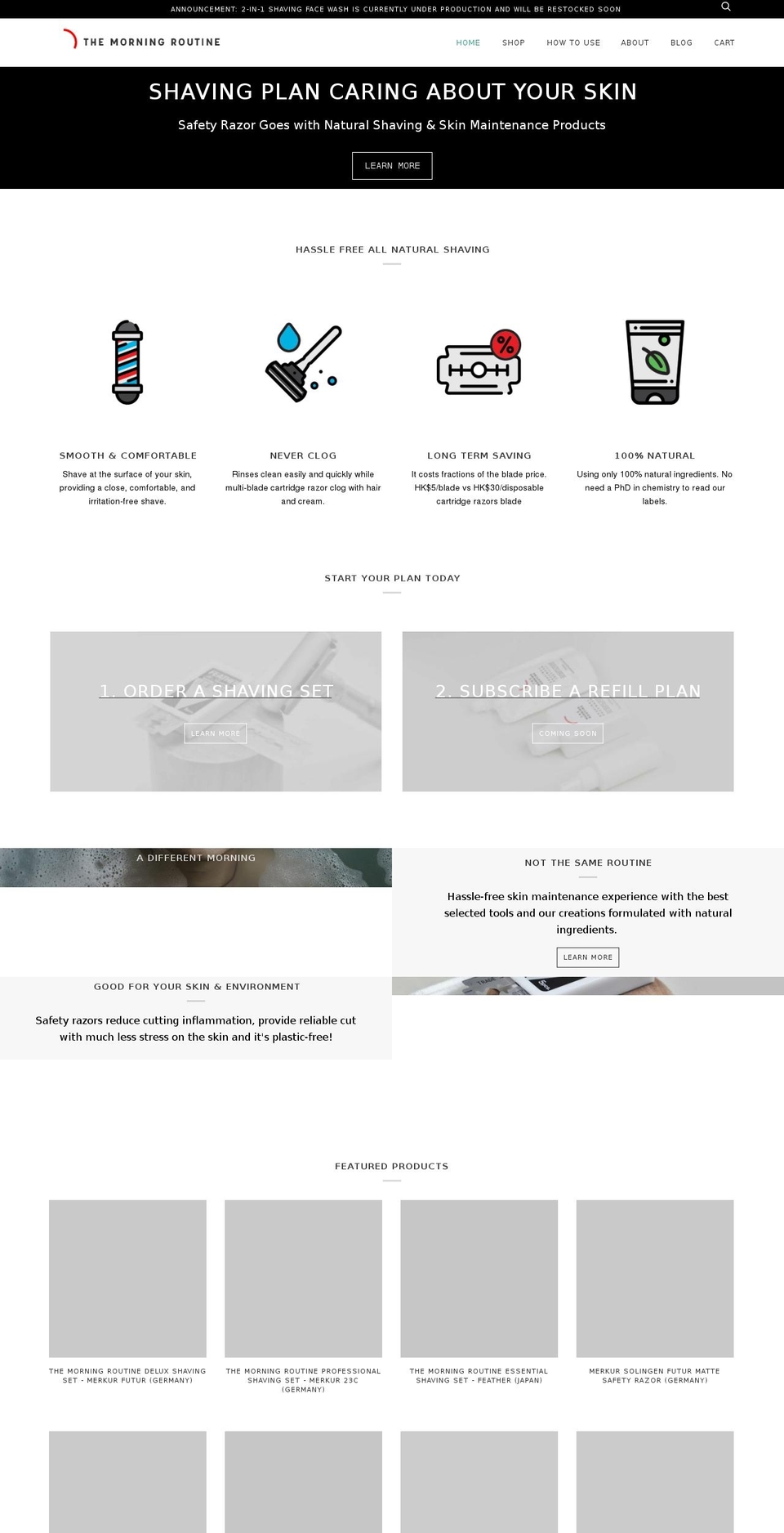 themorningroutine.com — Shopify storefront screenshot