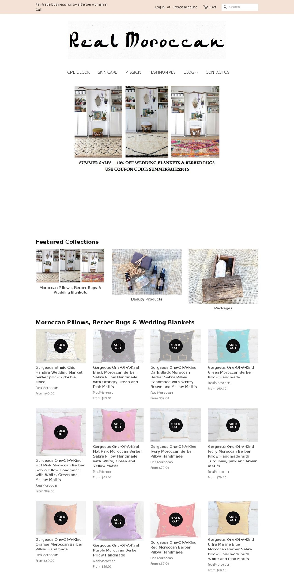 themoroccanstore.com shopify website screenshot